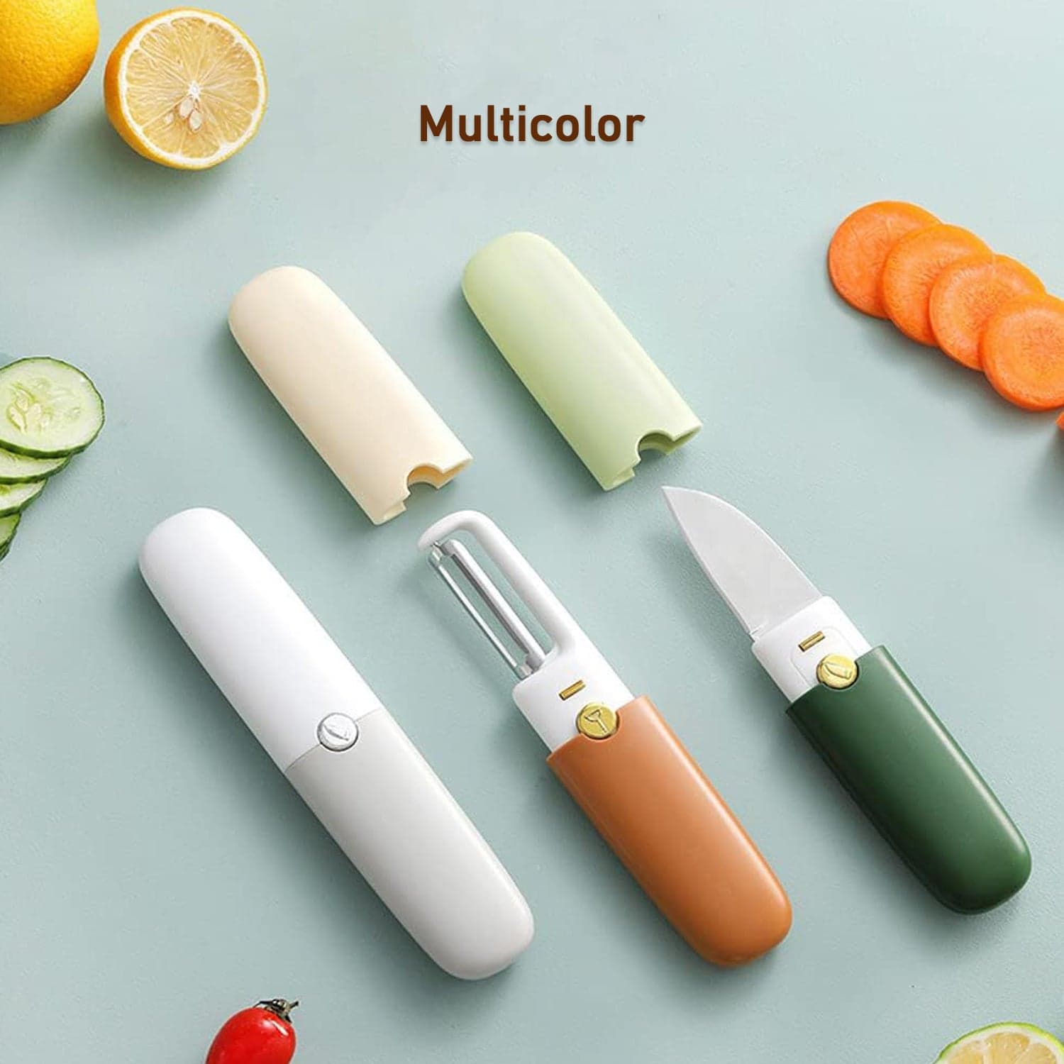 2 in 1 Knife, Multifunctional peeler fruit knife (1 Pc) thumbnail 6