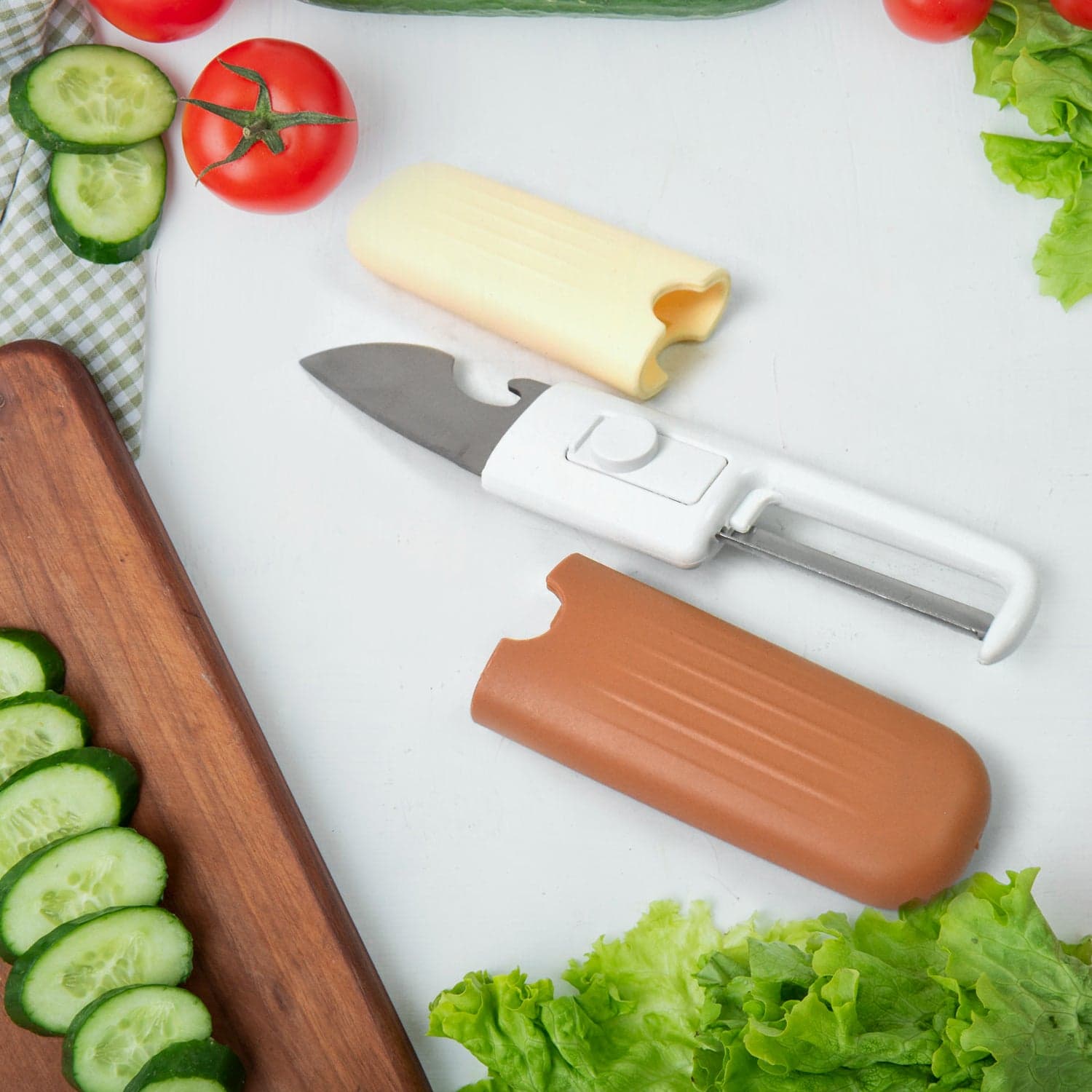 2 in 1 Knife, Multifunctional peeler fruit knife (1 Pc) thumbnail 7