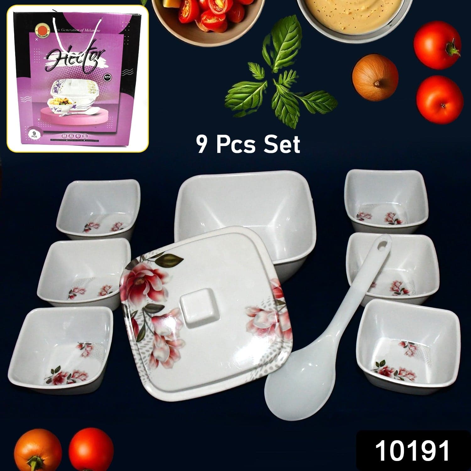 Hector High Quality Dinning Dinner / Pudding Set (9 Pcs set) thumbnail 2