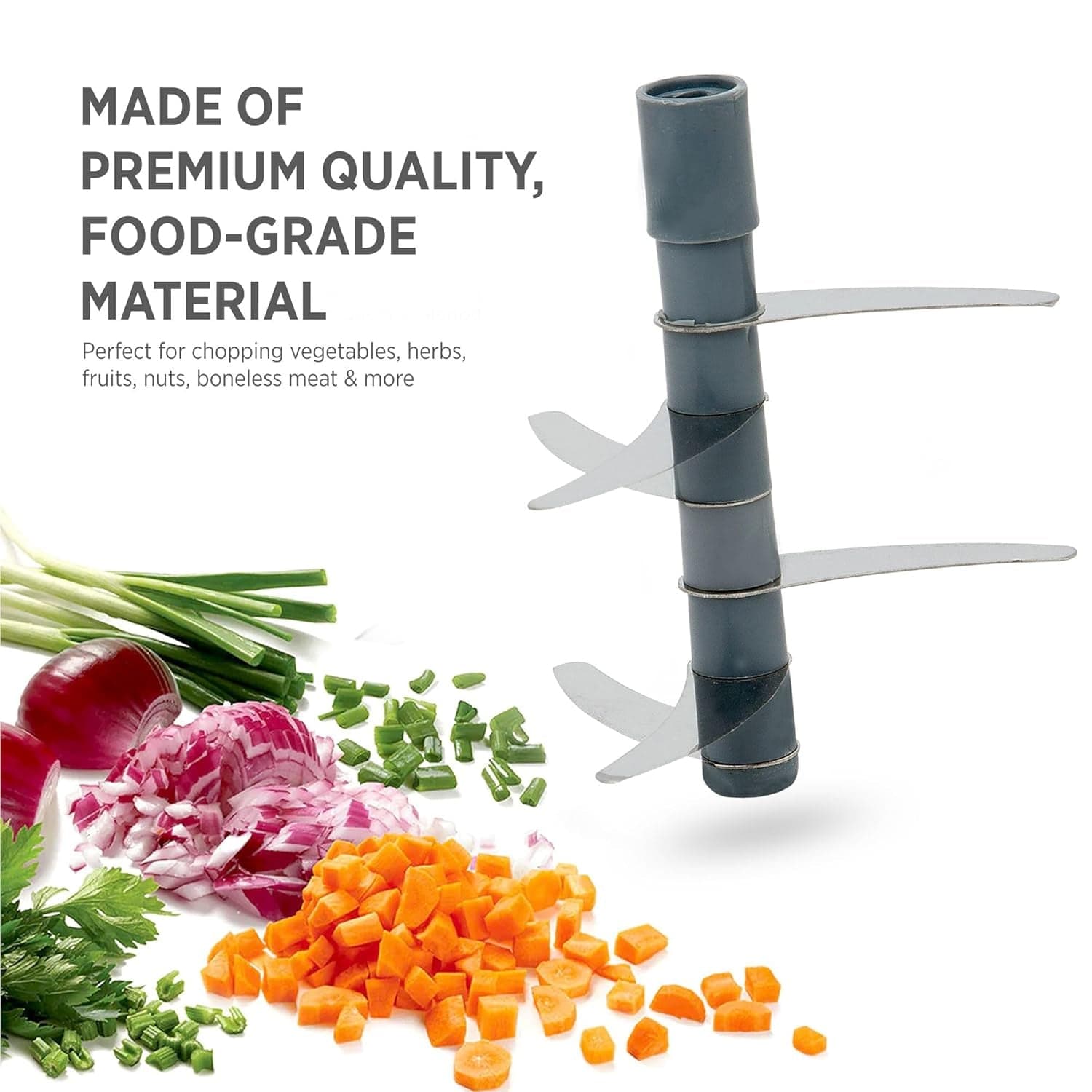 2in1 Press Vegetable Choppers for Kitchen (1100 ML) thumbnail 7