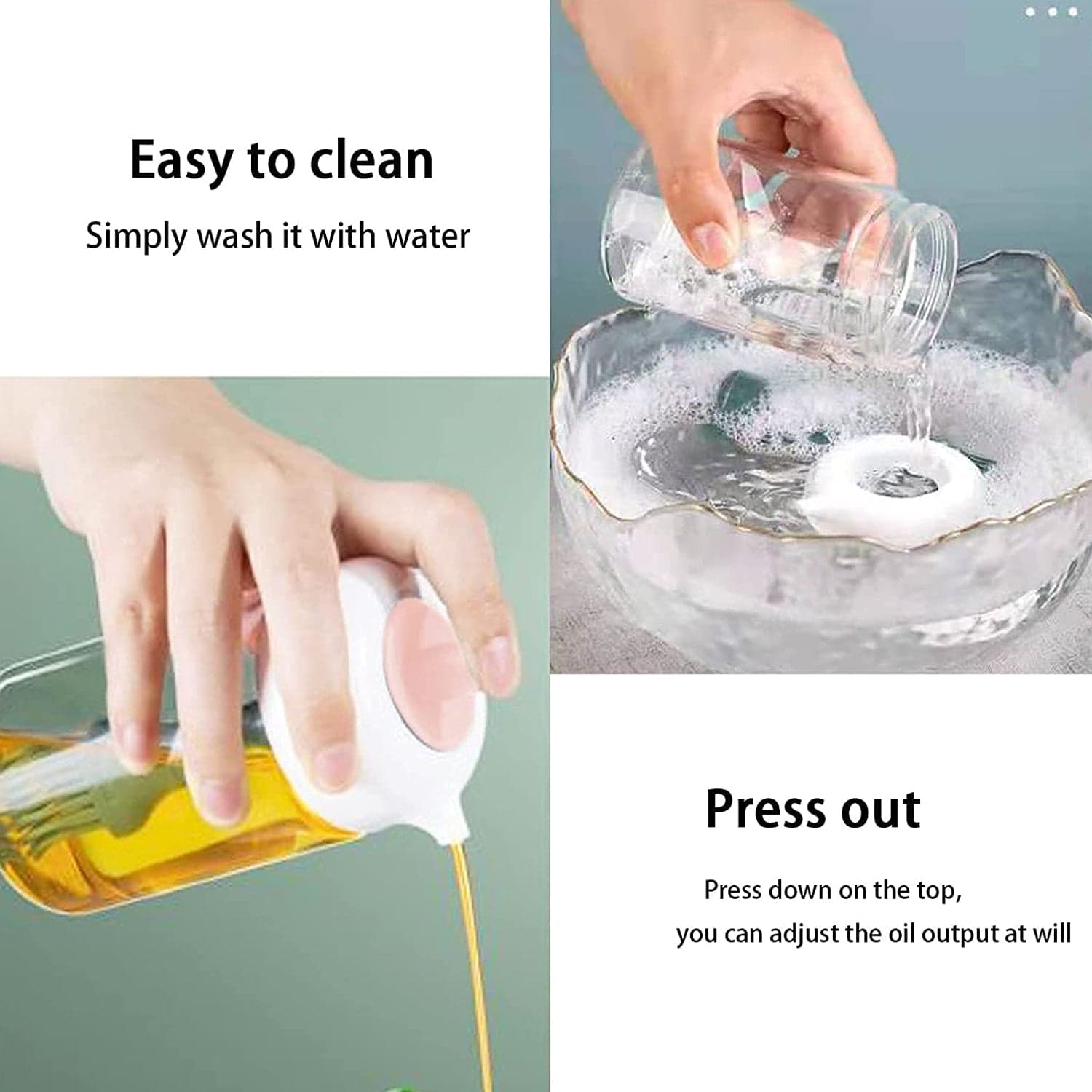 Oil Dispenser with Silicone Oil Brush (1 Pc / With Brush / 250 ML Approx) thumbnail 4