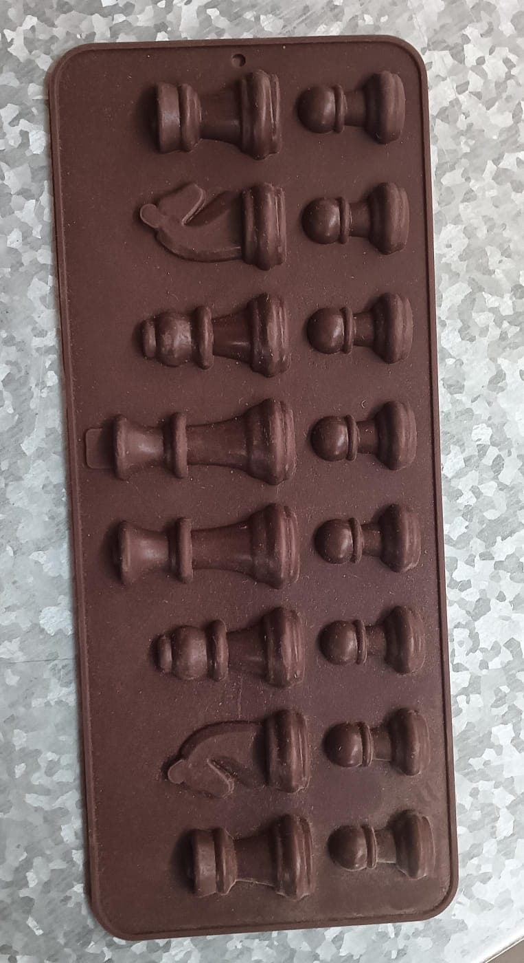 Silicone Chocolate Mould Chess Shape (1 Pc) thumbnail 3