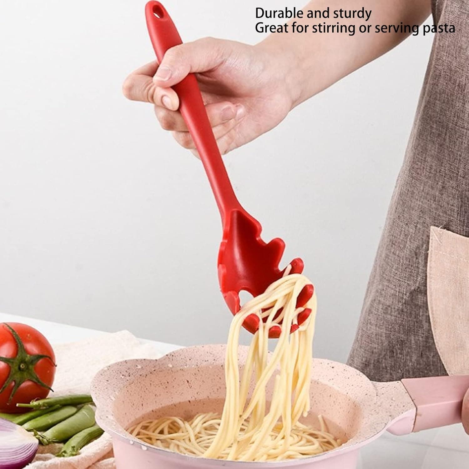 Pasta Fork Spaghetti Spoon Server Tongs Noodles Fork thumbnail 1