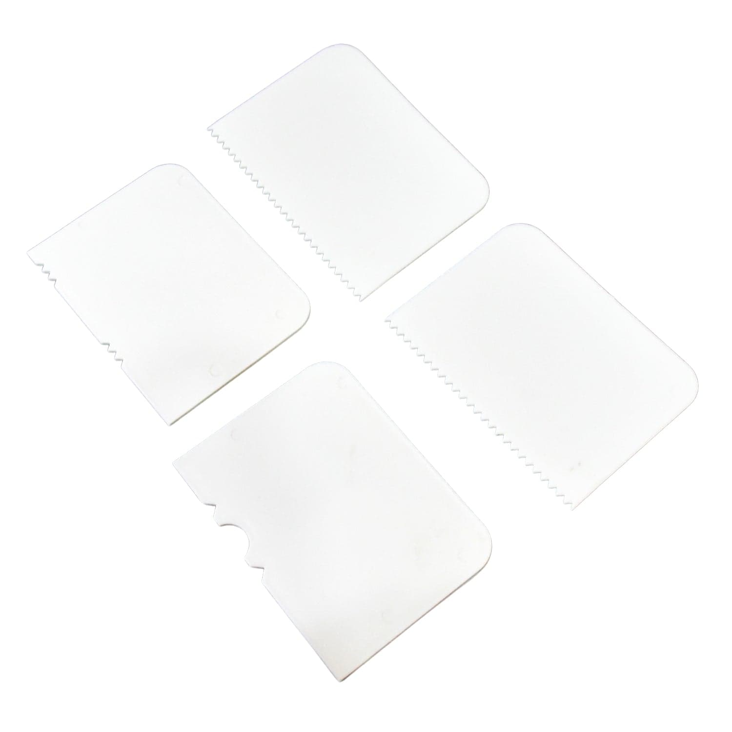 Plastic Cake Scraper Cake Decorating Pastry Baking Tool (4 Pcs Set) thumbnail 5