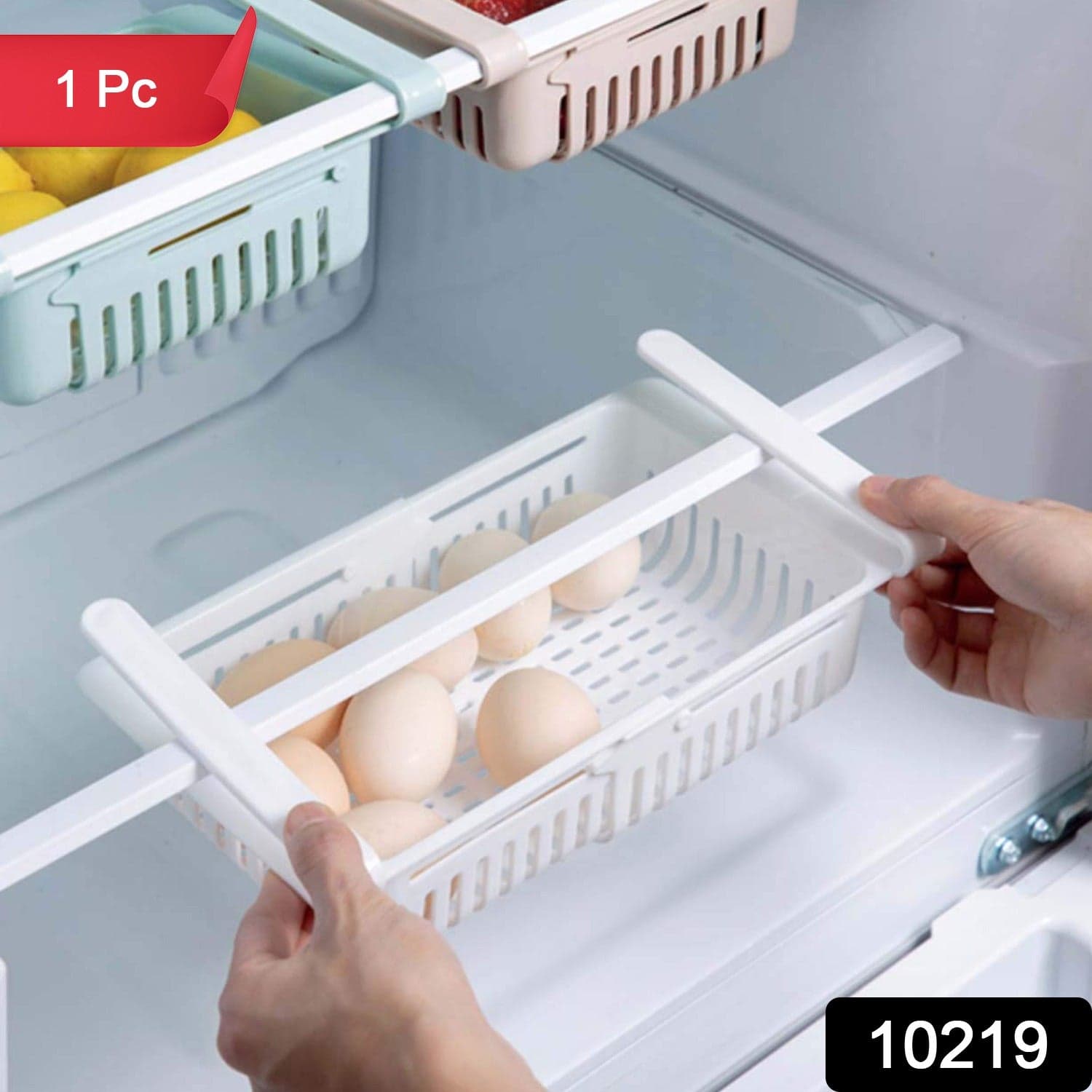 Expandable Adjustable Multipurpose Fridge Storage Basket (1 Pc) thumbnail 2