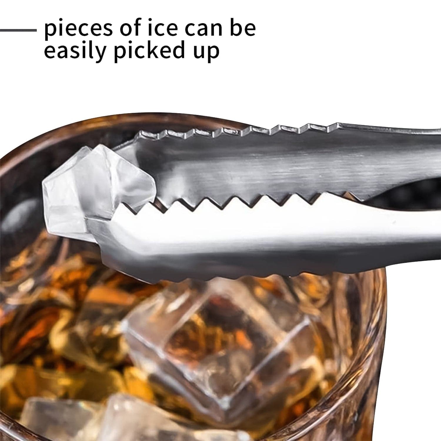 Stainless Steel Tong for Lifting Ice Cubes, Sugar Cubes | Serving Tongs (13 Cm / 1 Pc) thumbnail 4