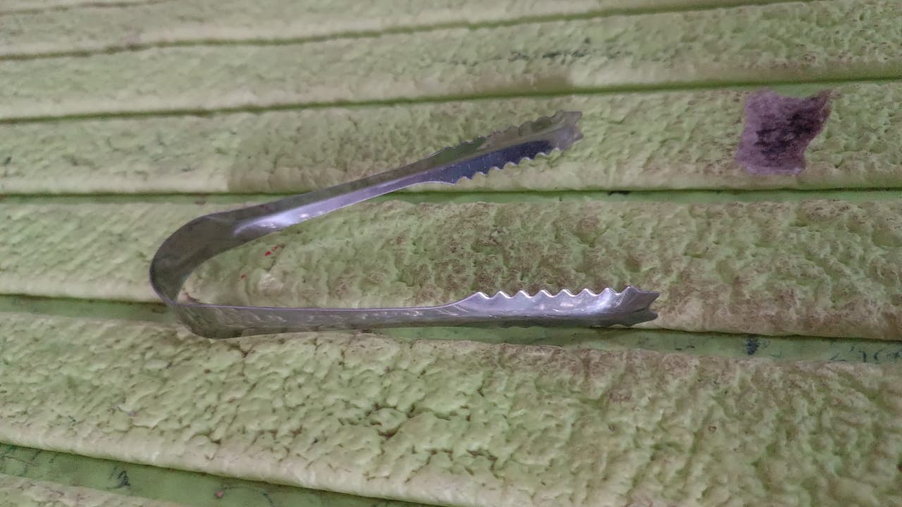 Stainless Steel Tong for Lifting Ice Cubes, Sugar Cubes | Serving Tongs (13 Cm / 1 Pc) thumbnail 8