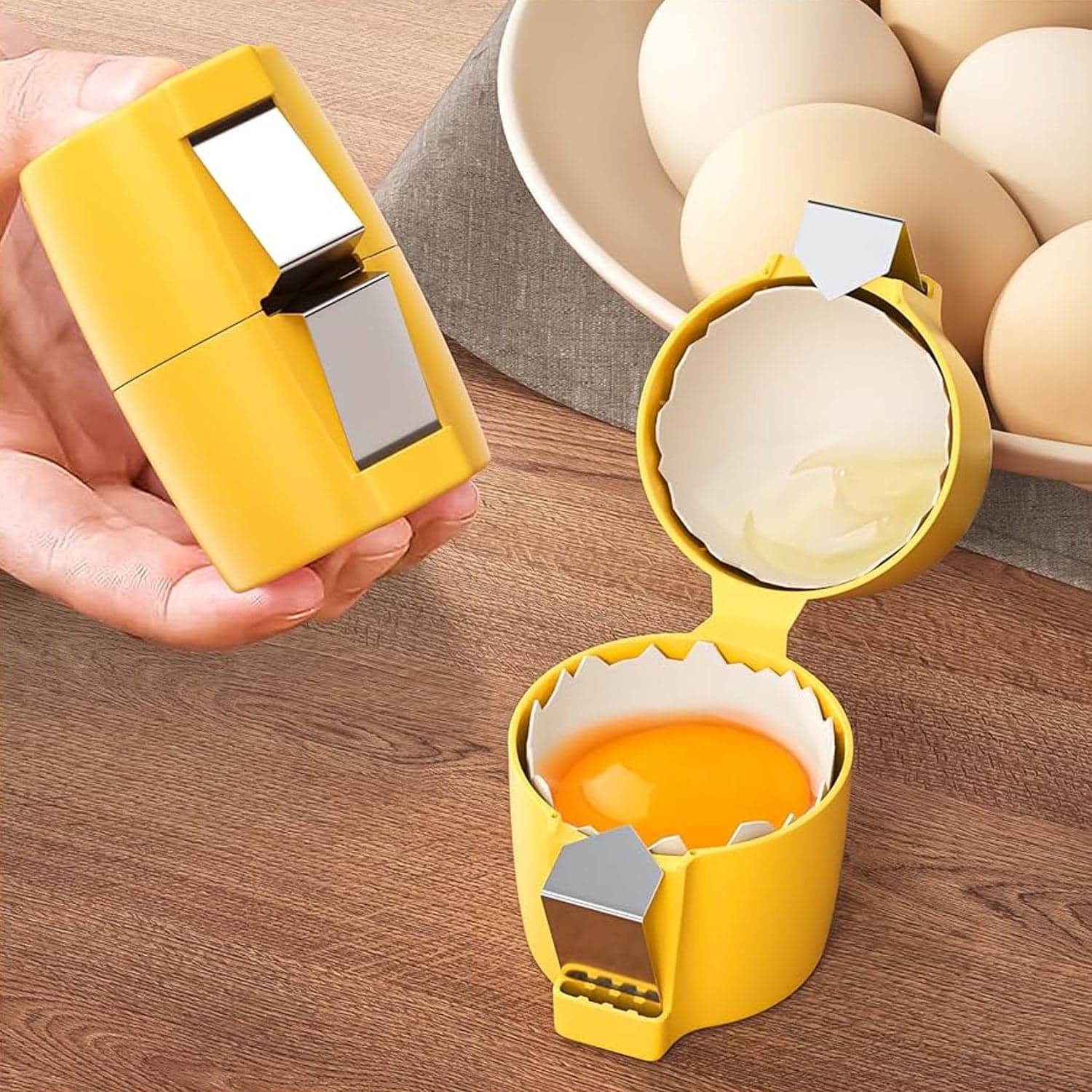 Egg Shell Opener Egg Cracker Tool for Raw Eggs Handheld (1 Pc) thumbnail 1