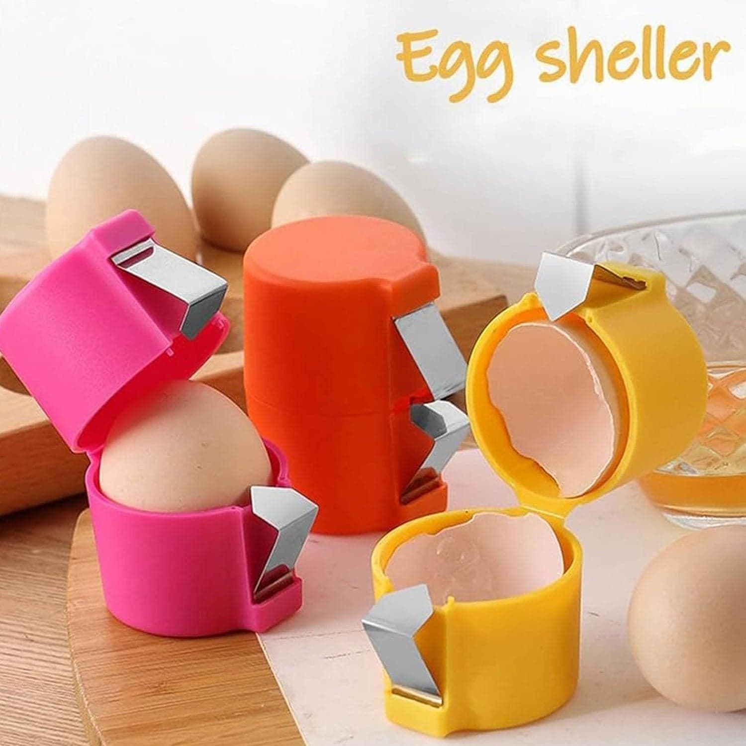 Egg Shell Opener Egg Cracker Tool for Raw Eggs Handheld (1 Pc) thumbnail 4