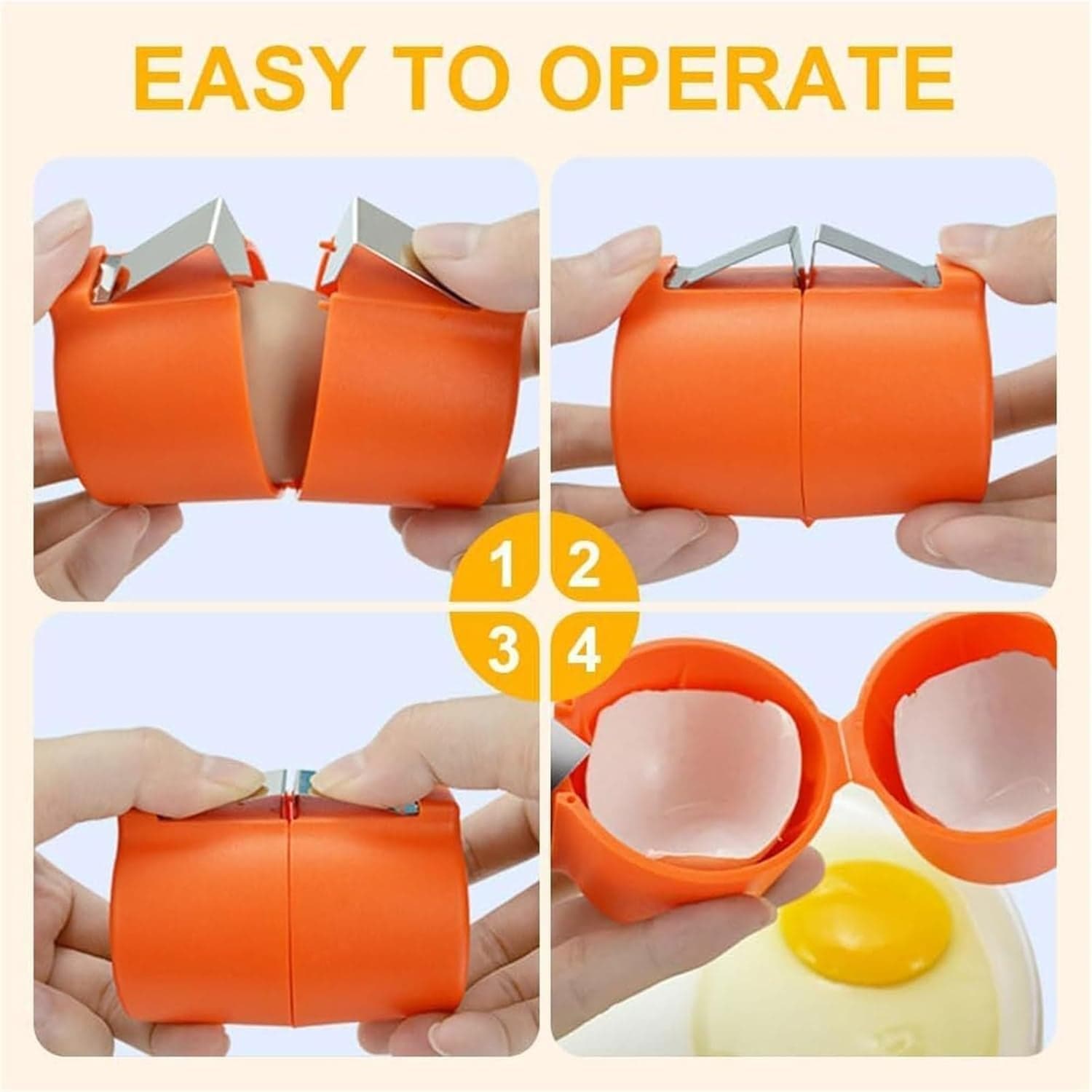 Egg Shell Opener Egg Cracker Tool for Raw Eggs Handheld (1 Pc) thumbnail 7