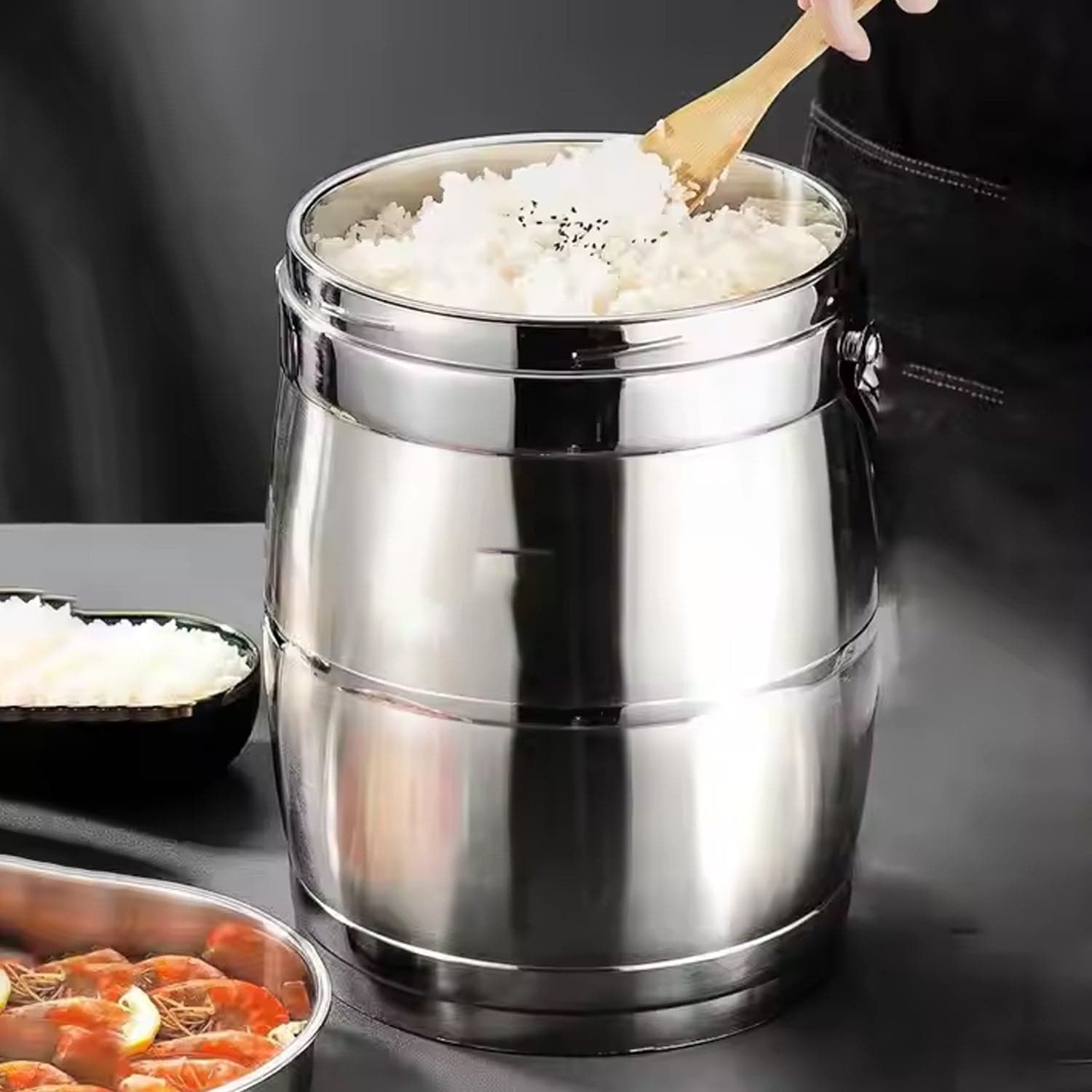 Stainless Steel Lunch Box, Insulated Lunch Box Double Vacuum for Layer (2.2 Ltr.) thumbnail 5