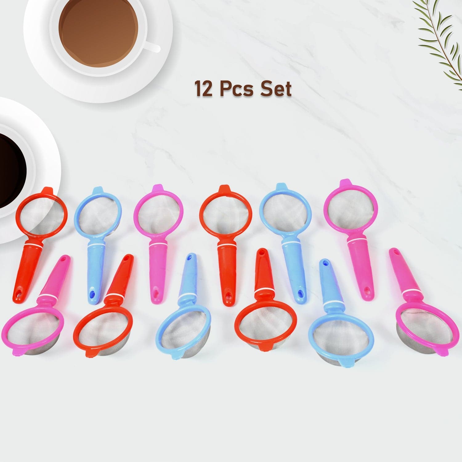 Plastic Multipurpose Tea and Coffee Strainer (Pack of 12 Pcs) thumbnail 1