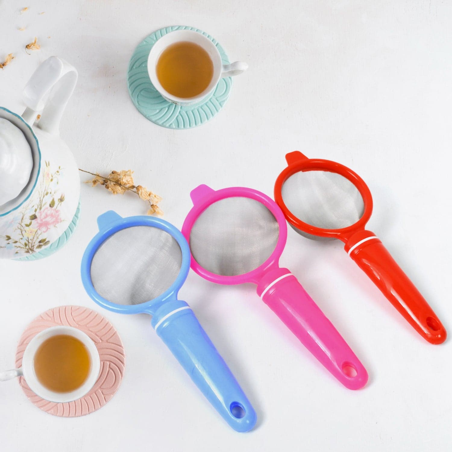 Plastic Multipurpose Tea and Coffee Strainer (Pack of 12 Pcs) thumbnail 3