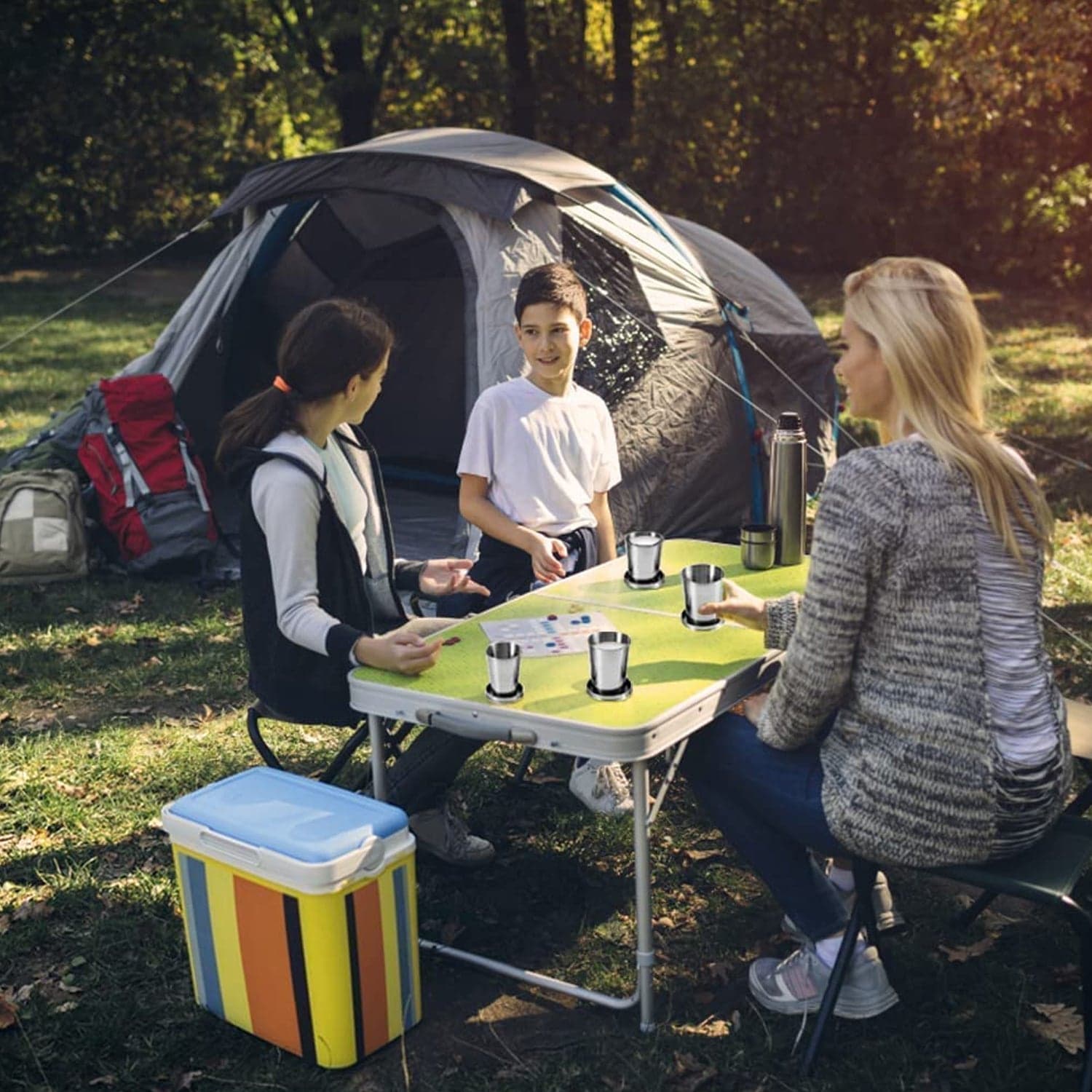 2 in 1 Camping Folding Cup with Keychain (1 Pc) thumbnail 6