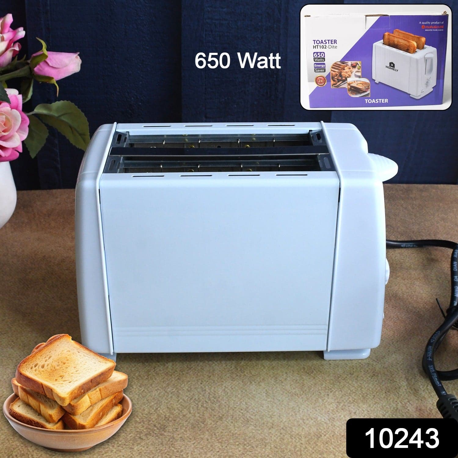 Electric Toaster Machine, Multifunctional Automatic Bread Machine (650 Watt / 1 Pc) thumbnail 2