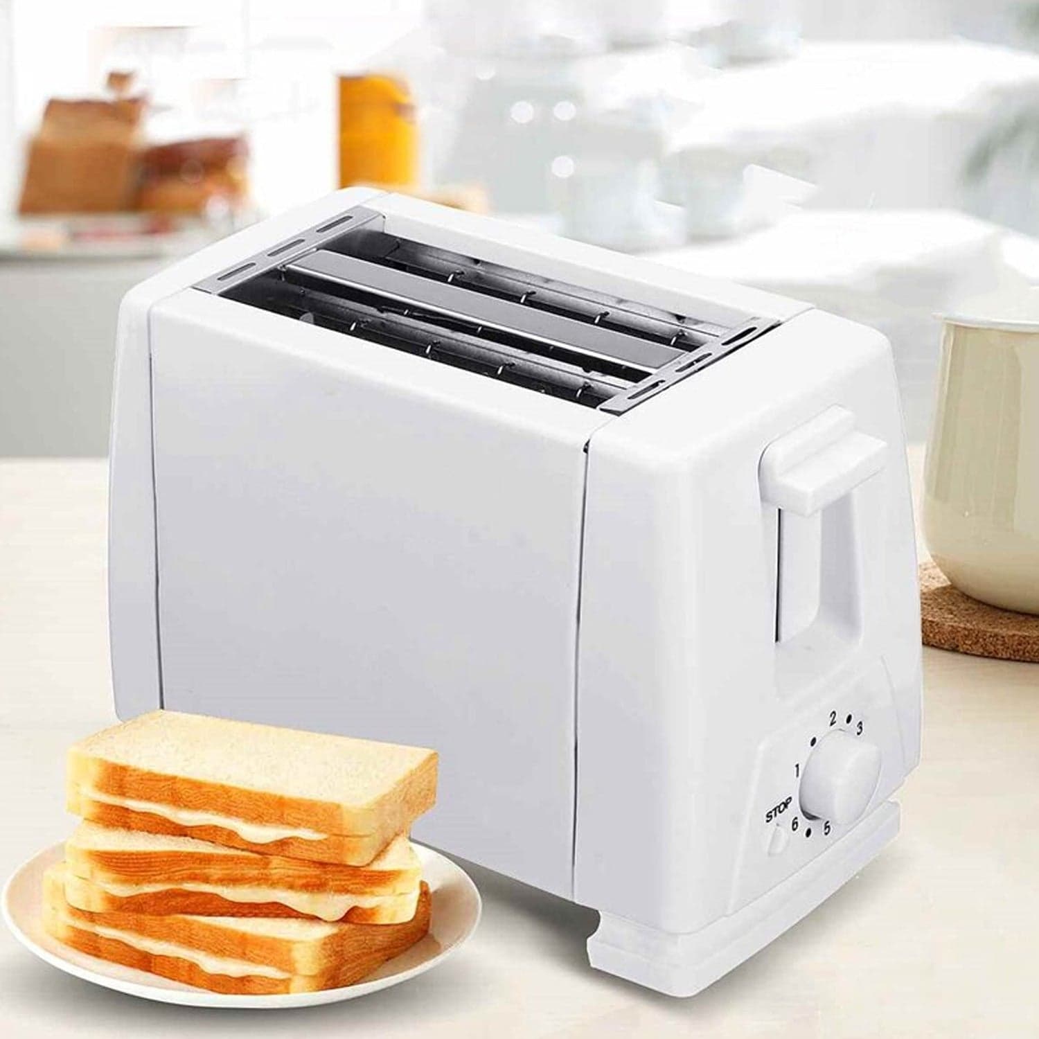 Electric Toaster Machine, Multifunctional Automatic Bread Machine (650 Watt / 1 Pc) thumbnail 4