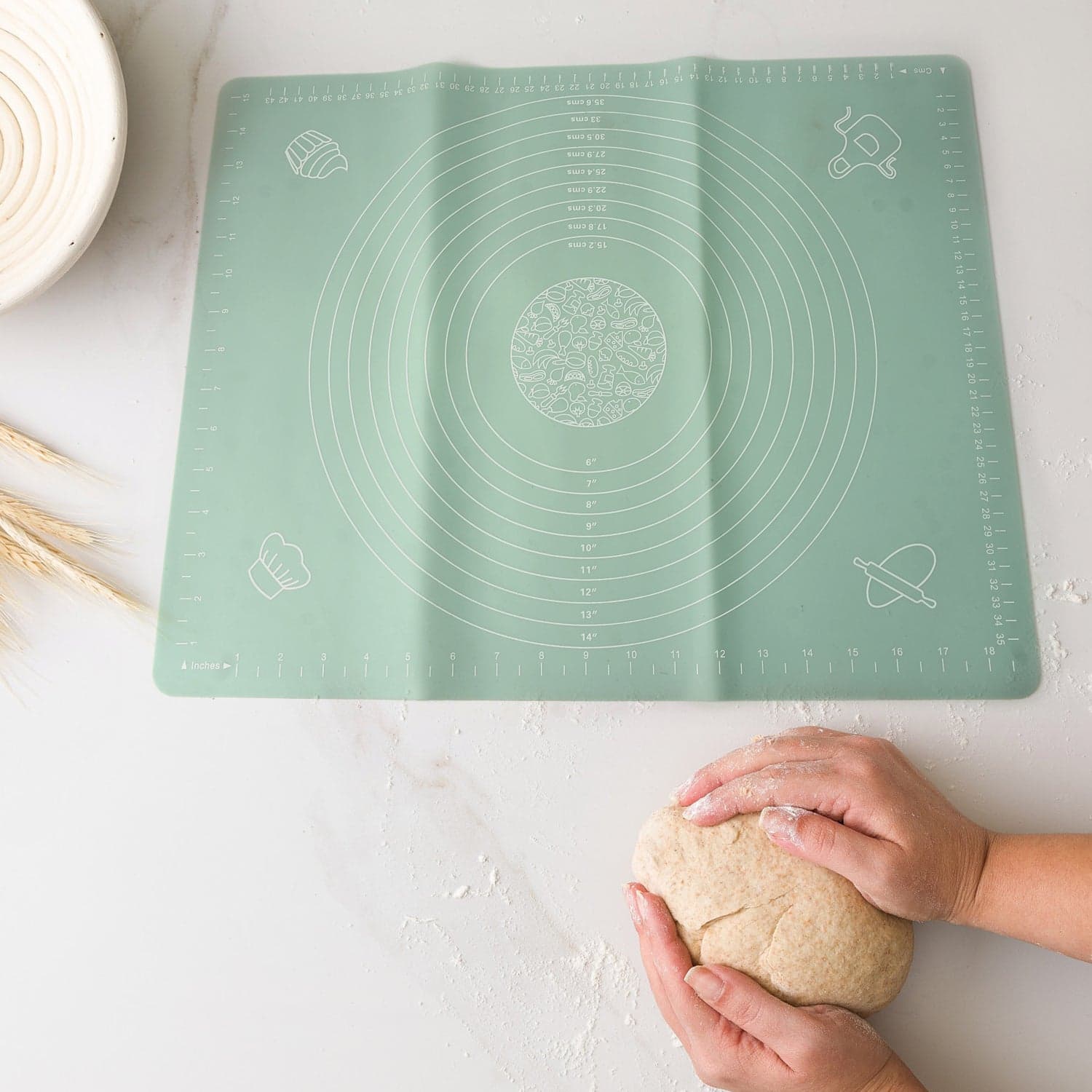 Mat, Rolling Baking Mat with Measurements (50—40 Cm) thumbnail 4