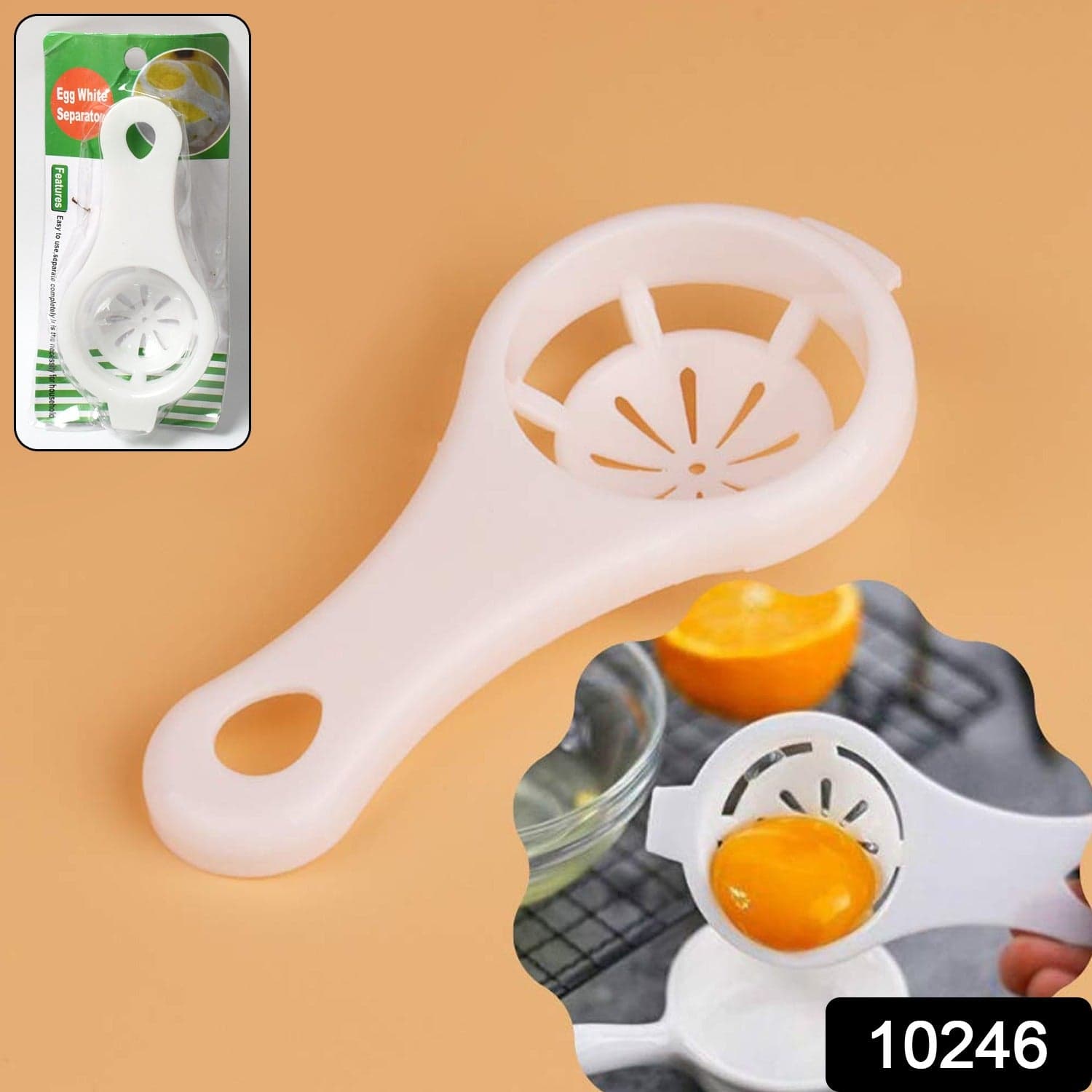 Plastic Egg Yolk Separator, Egg White Yolk Filter Separator (1 Pc) thumbnail 2
