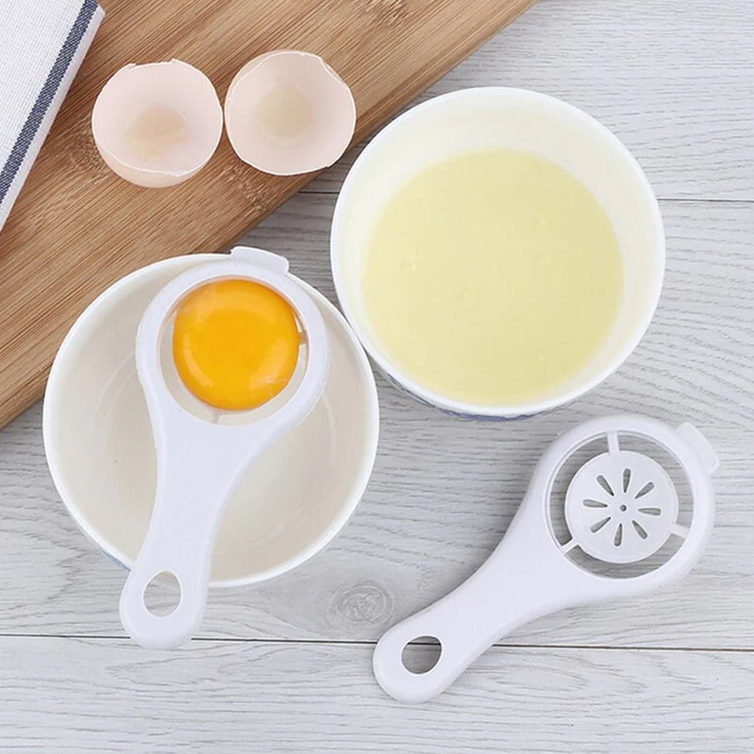 Plastic Egg Yolk Separator, Egg White Yolk Filter Separator (1 Pc) thumbnail 6