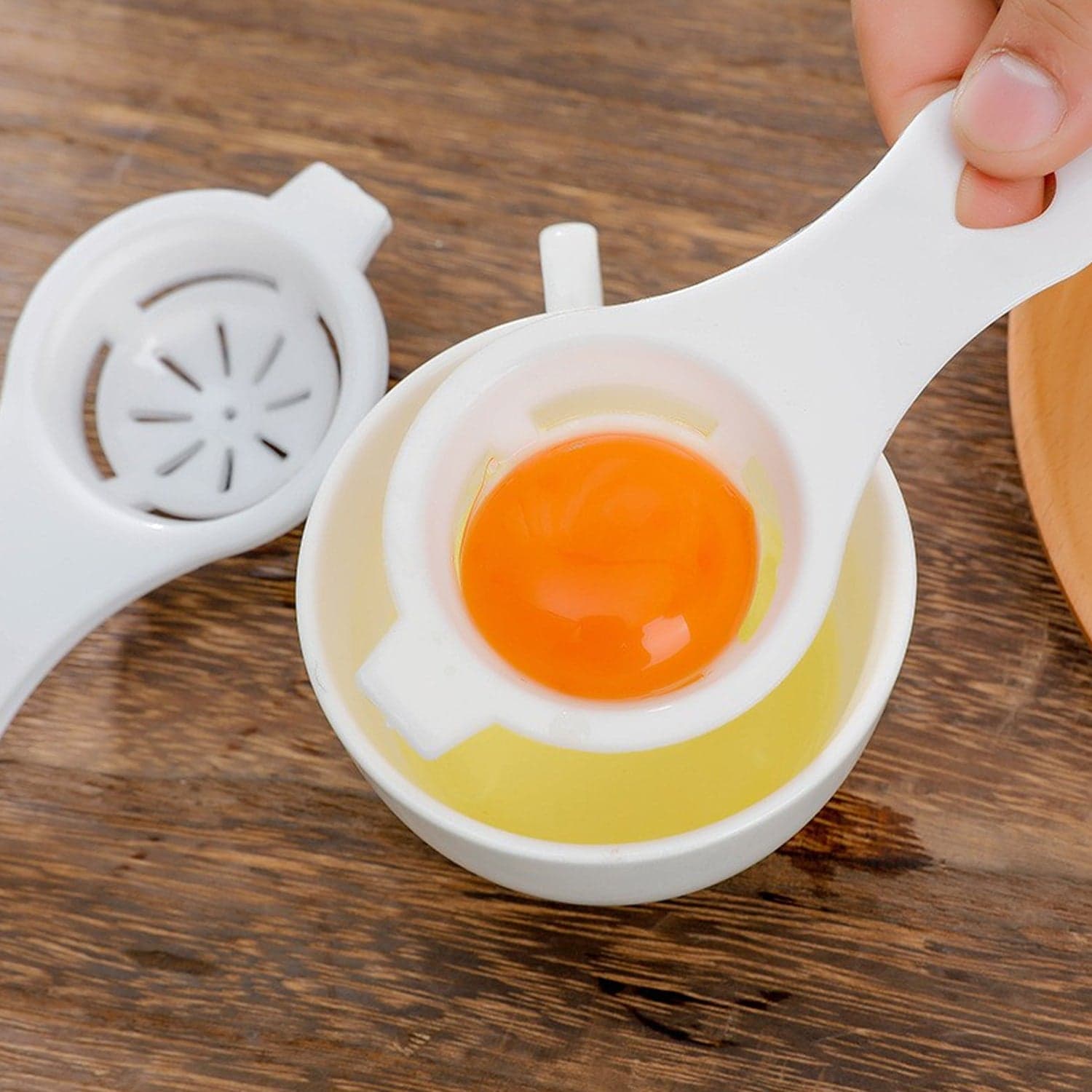 Plastic Egg Yolk Separator, Egg White Yolk Filter Separator (1 Pc) thumbnail 8