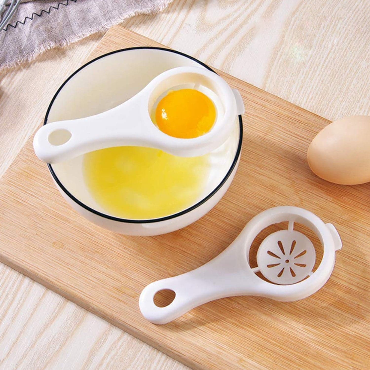 Plastic Egg Yolk Separator, Egg White Yolk Filter Separator (1 Pc) thumbnail 9