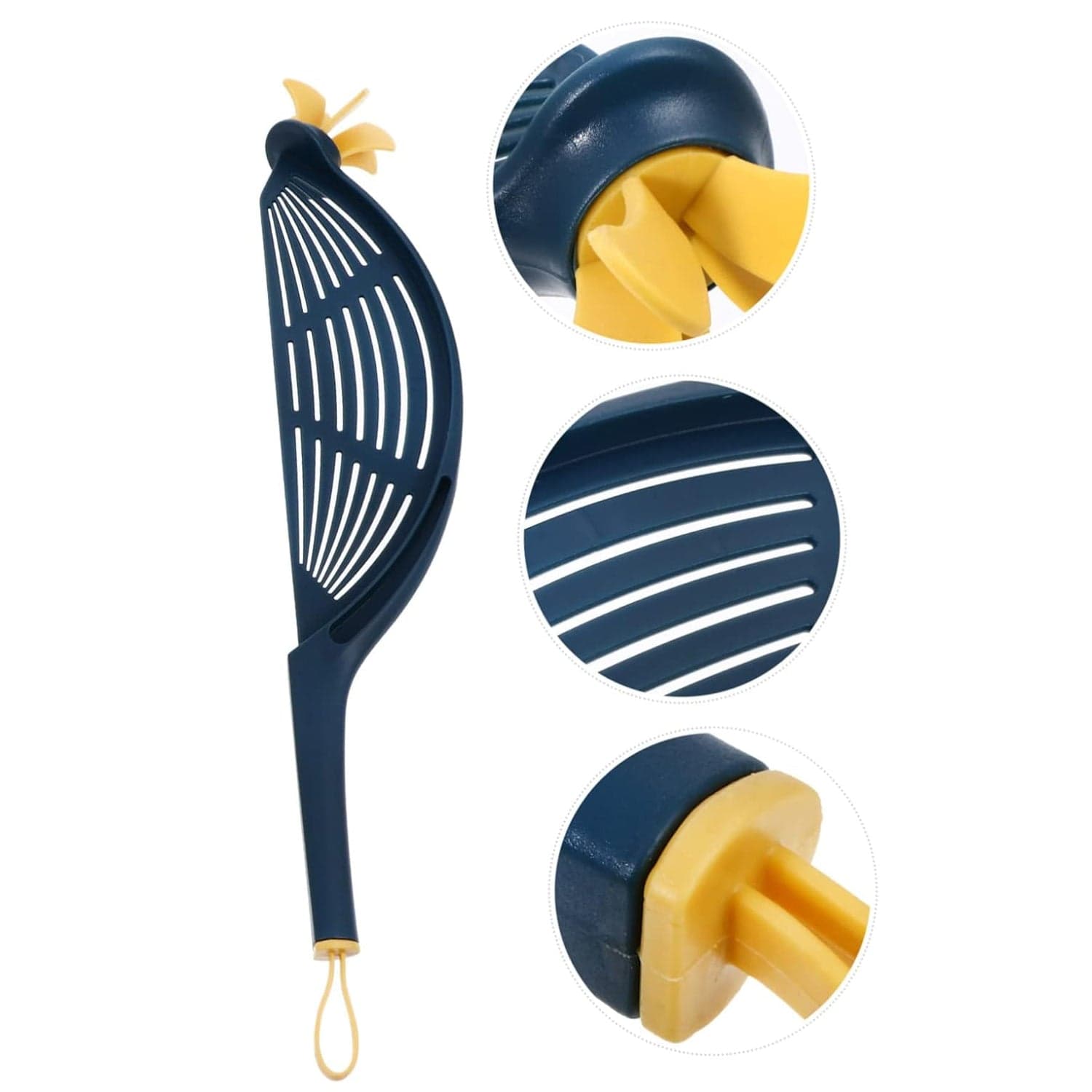Plastic Multifunctional Kitchen Strainer Baffle Tool Handheld Filter for Rice Beans Peas (1 Pc) thumbnail 8