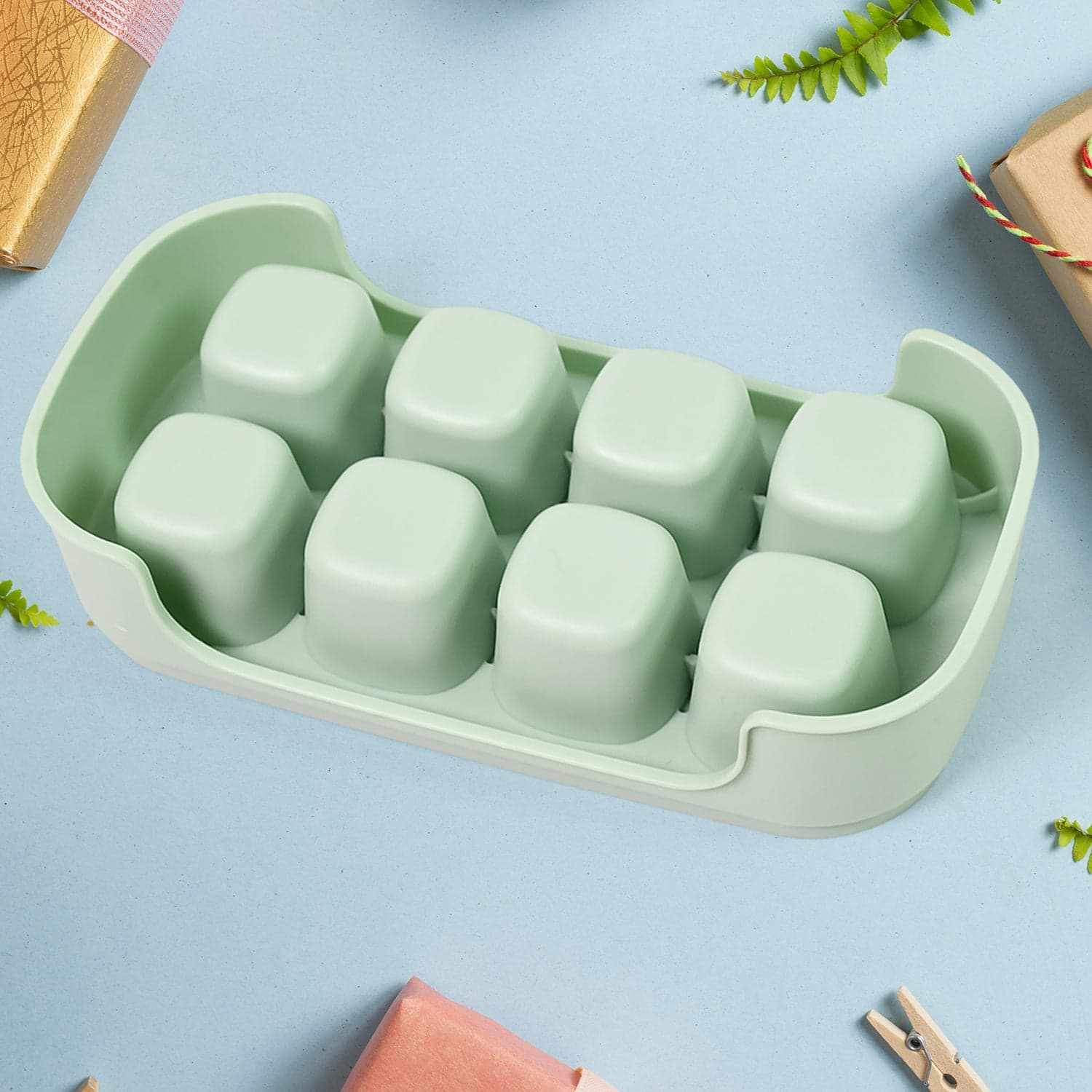 Ice Mold, 8 Grid Food Grade Portable Plastic Ice Tray (1 Pc / 15—8 Cm) thumbnail 7