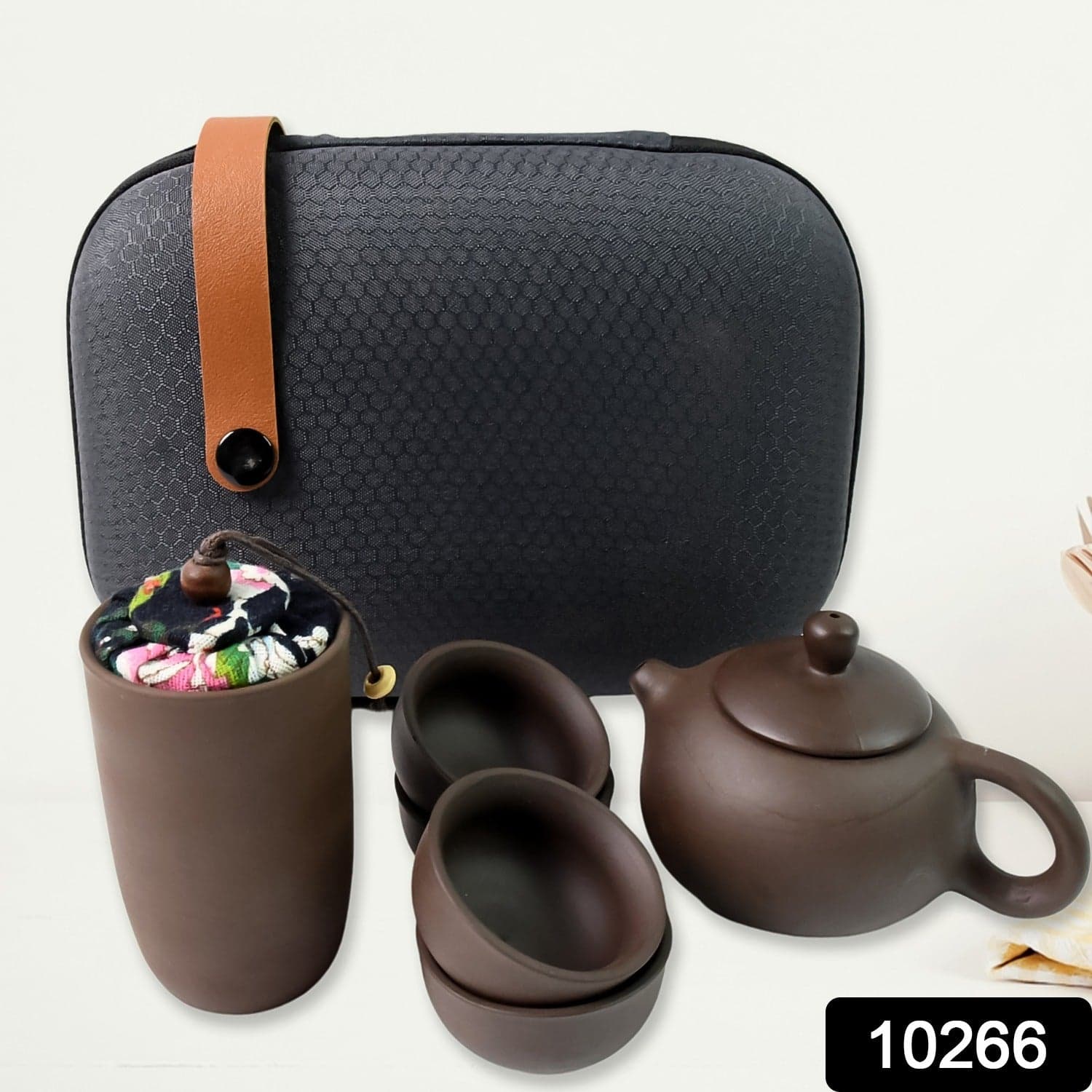 Portable Kung Fu Tea set with a portable travel bag (set of 6pcs) thumbnail 2