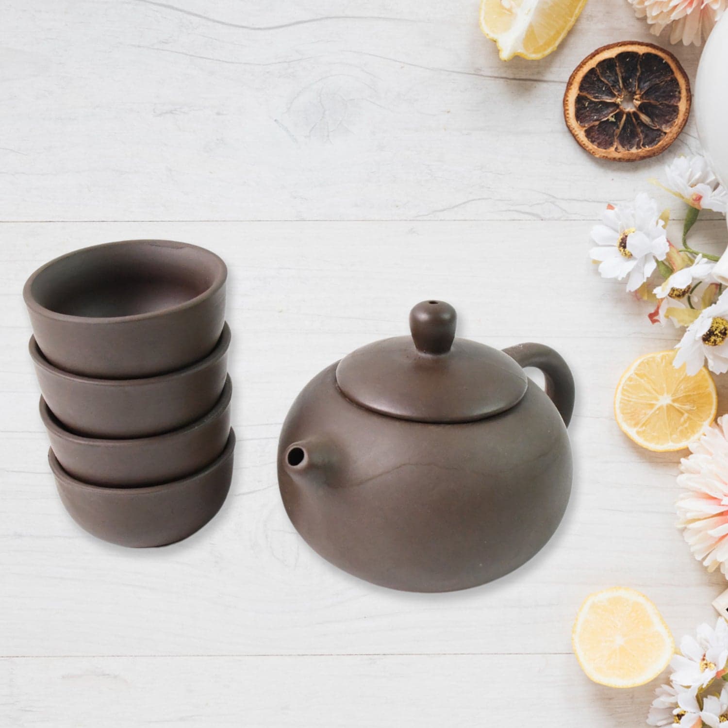 Portable Kung Fu Tea set with a portable travel bag (set of 6pcs) thumbnail 6