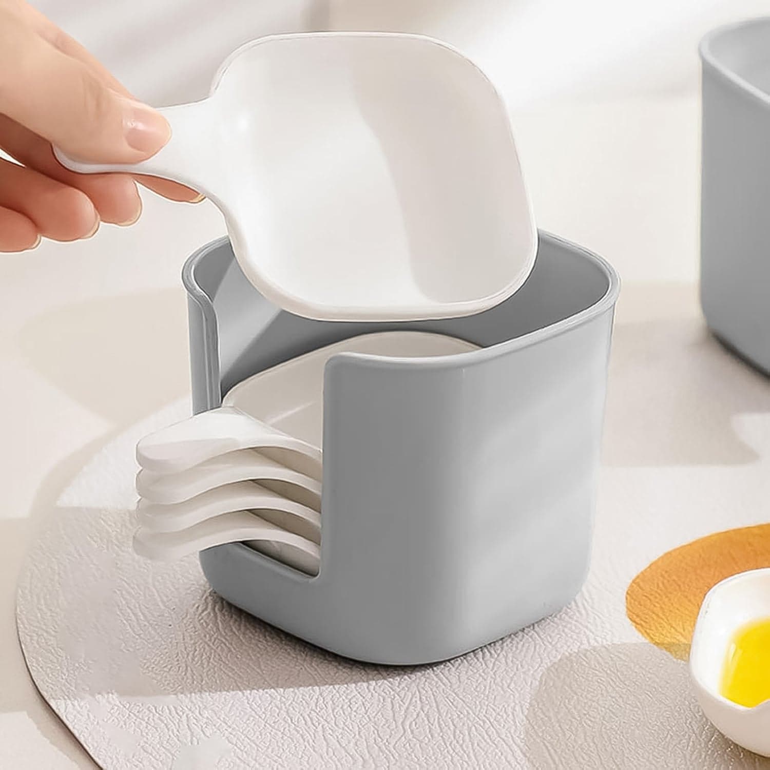 7 in 1 Side Dish Dip Bowl Set with Handle Mini Dipping Bowls (7 Pcs Set) thumbnail 5