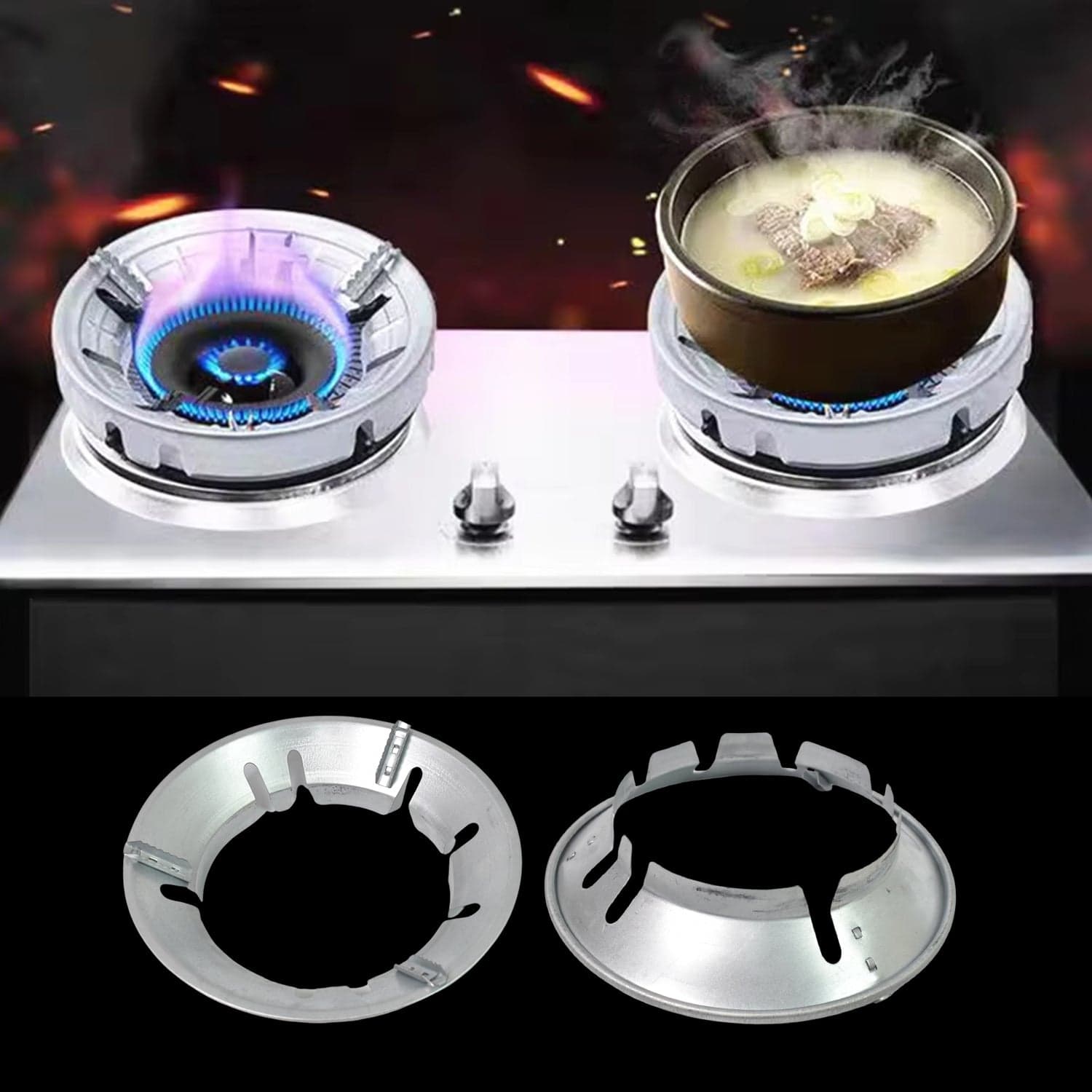 Gas Stove Burner Cover / Stand (221 Gm / 1 Pc) thumbnail 6