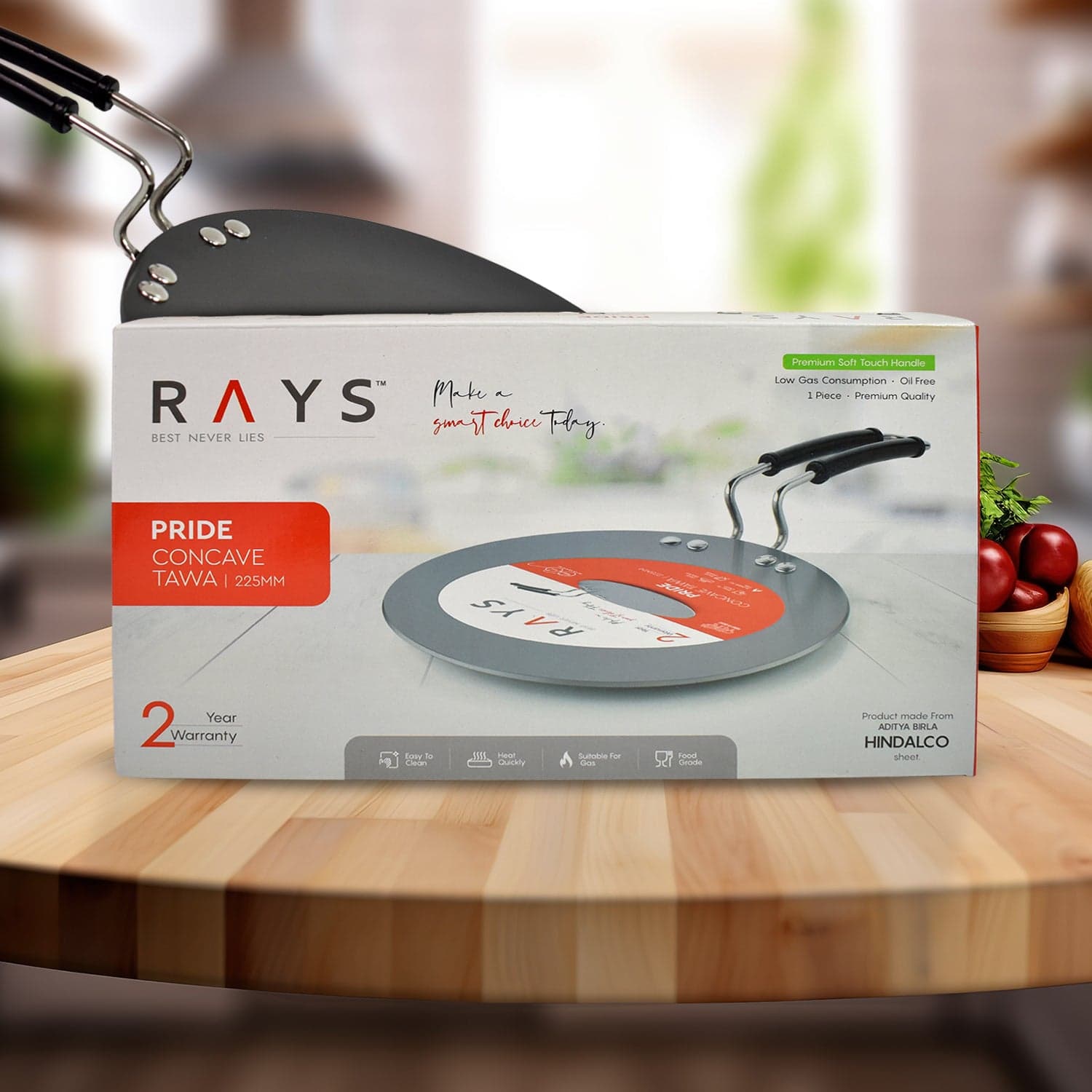 Multi Purpose Aluminium Rays Roti Tawa (9 Inch / 2-Year Warranty thumbnail 4