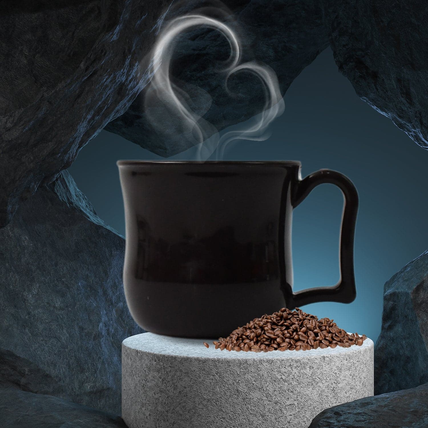 Premium Plastic Coffee / Tea Cups / Mug with Handle(1 Pc / Loose / Black) thumbnail 8