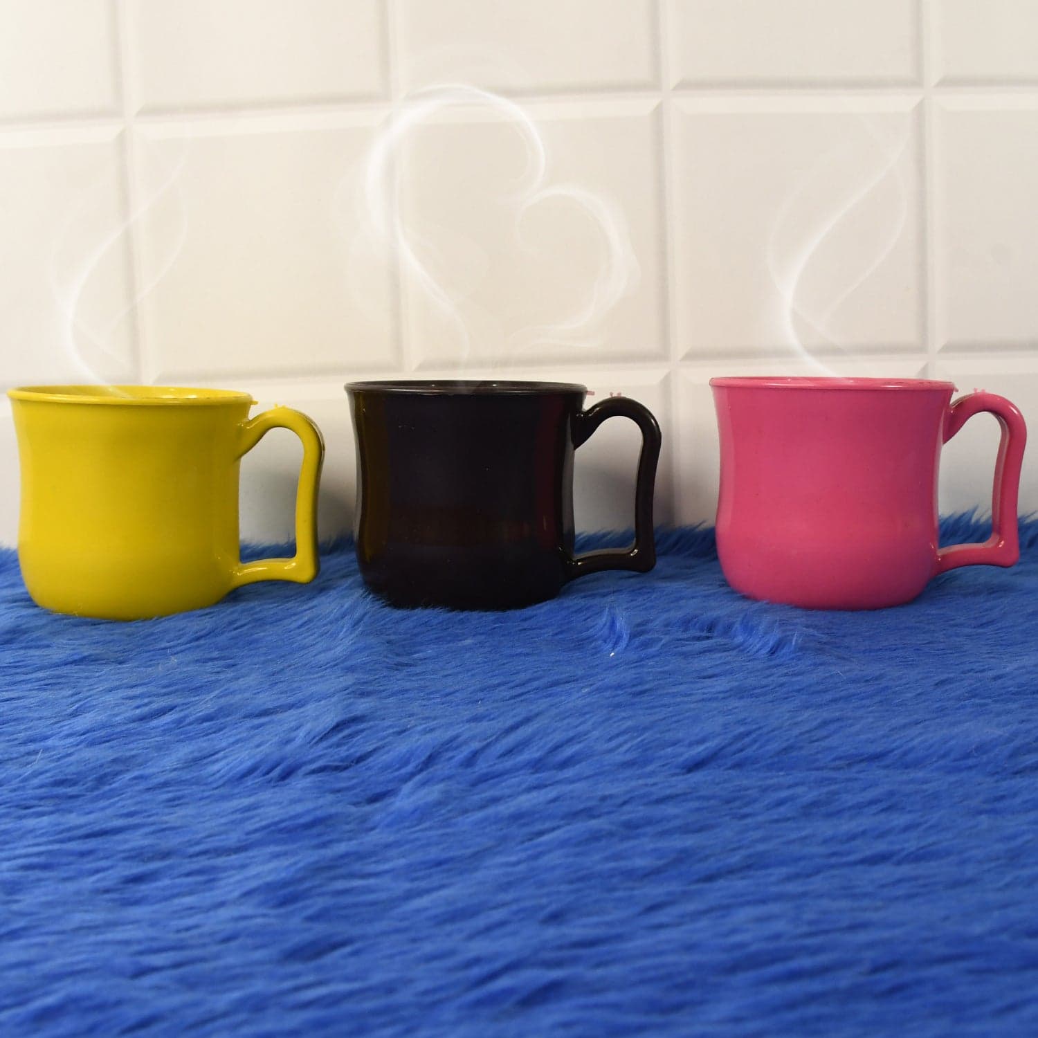 Premium Plastic Coffee / Tea Cups / Mug with Handle (1 Pc / With Color Box / Mix Color) thumbnail 7