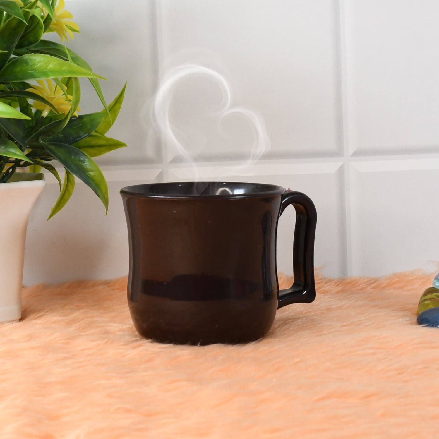 Premium Plastic Coffee / Tea Cups / Mug with Handle (1 Pc / With Color Box / Mix Color) thumbnail 8