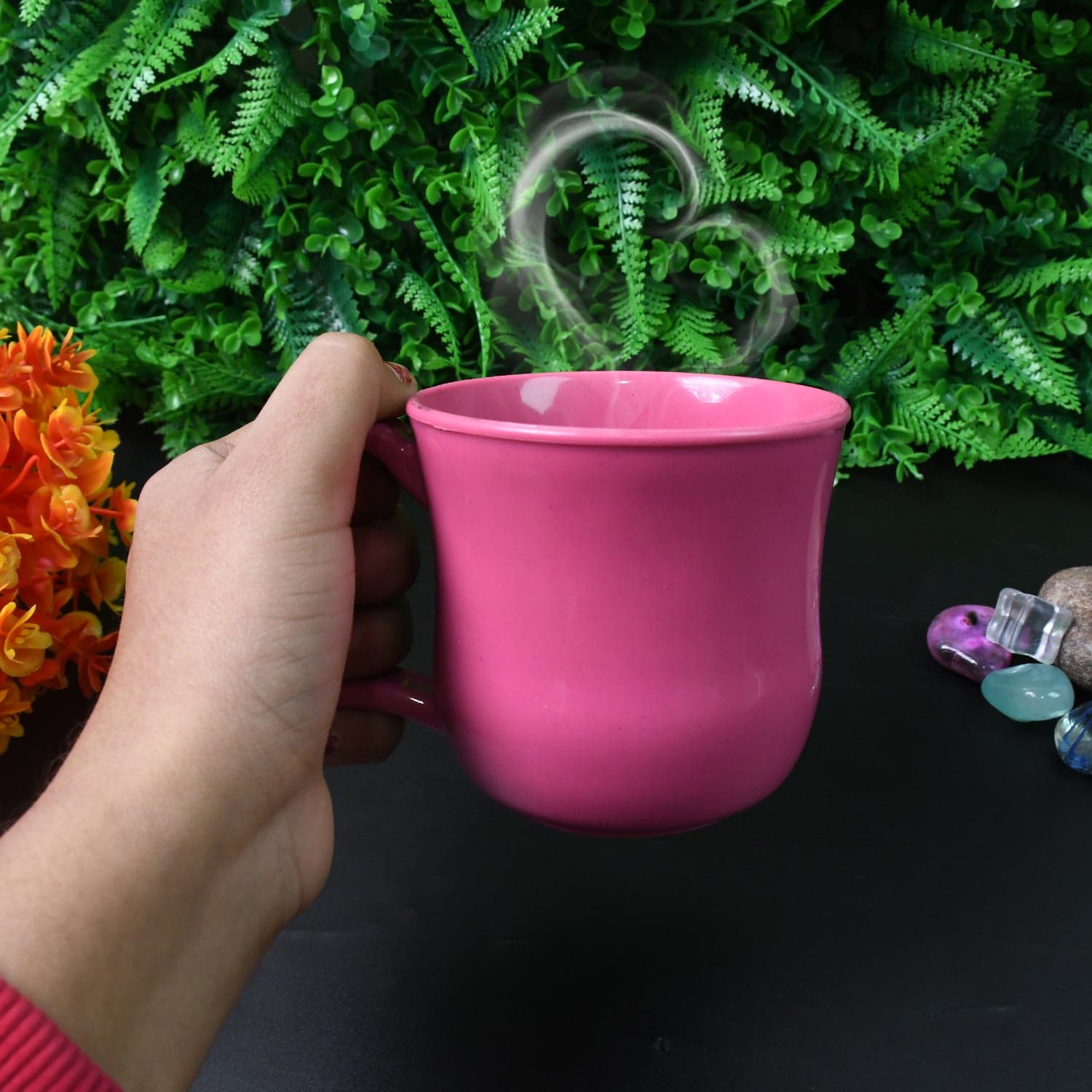 Premium Plastic Coffee / Tea Cups / Mug with Handle (1 Pc / With Color Box / Mix Color) thumbnail 11