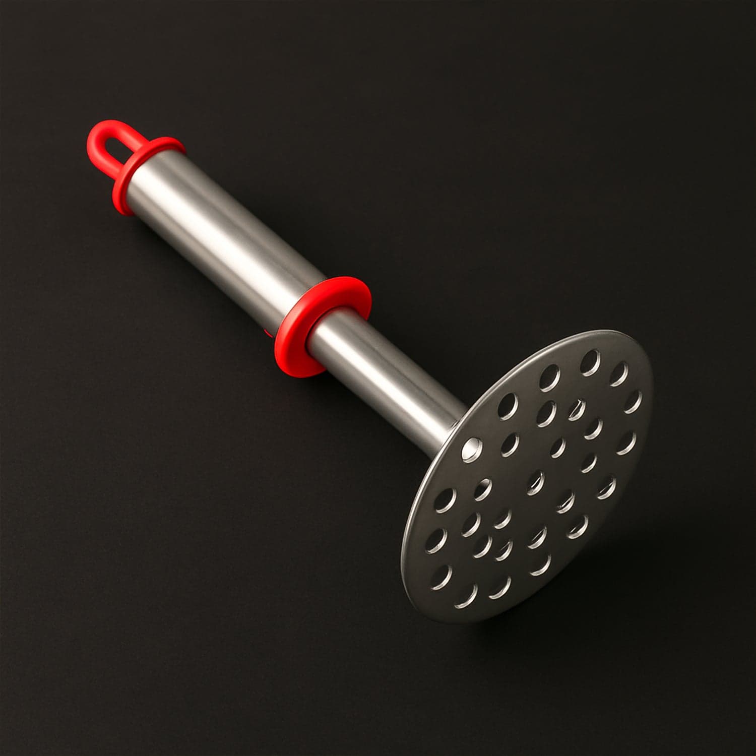 Ss Potato Smasher With Handle thumbnail 2