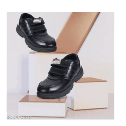 LIFEO Casual Black School Shoes For Girls & Boys Buckle Very Comfortable And Lightweight For Kids Black School Shoe For Girls & Boys