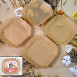 Square Air Fryer Disposable Paper Liner (50 Pcs Set / 160mmx45mm)