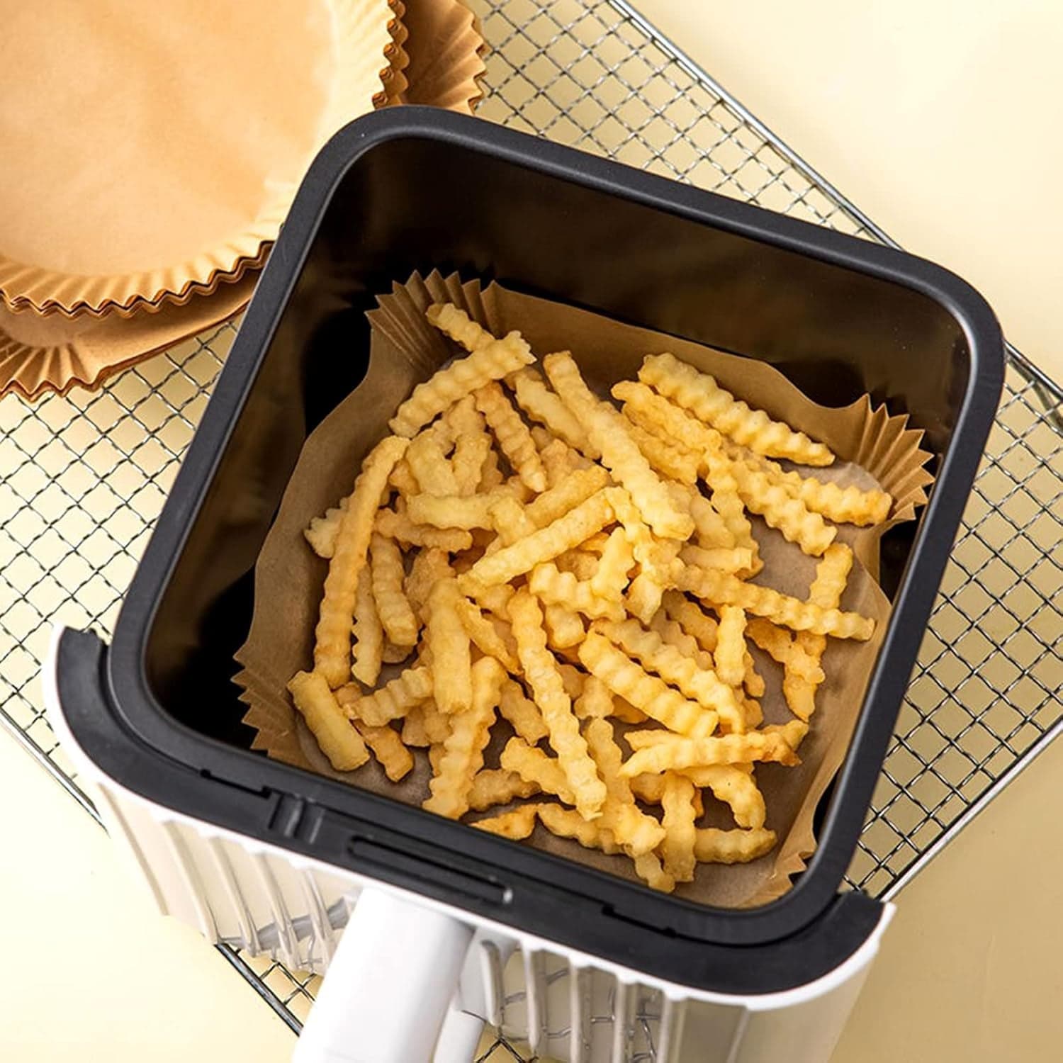 Square Air Fryer Disposable Paper Liner (50 Pcs Set / 160mmx45mm) thumbnail 8