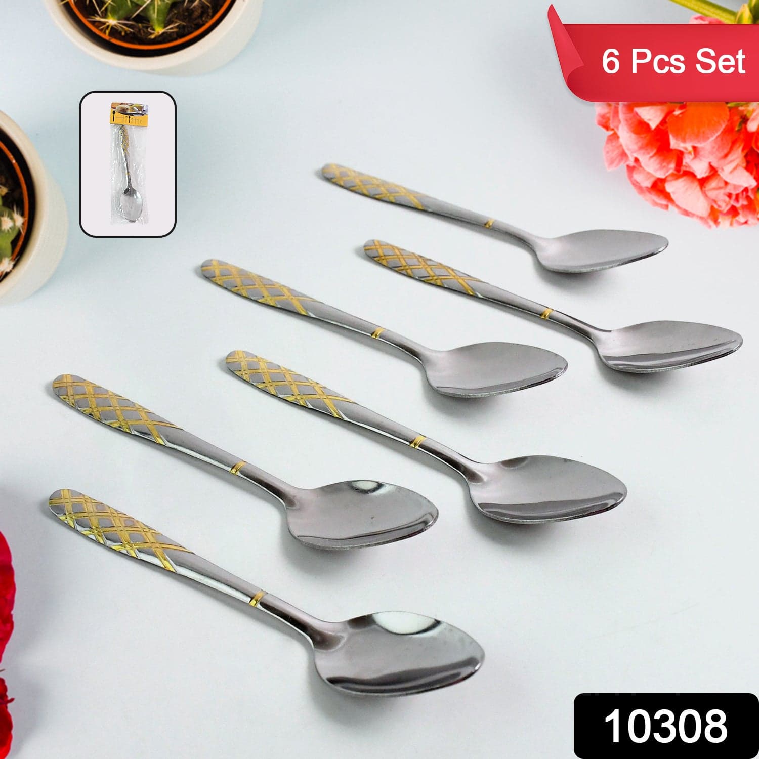 Stainless Steel Table Spoons / Baby Spoon Set Set of 6 thumbnail 2