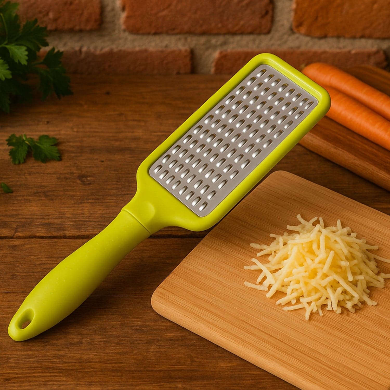 Stainless Steel Vegetables & Fruits Shredder for Kitchen Cheese Grater (1 Pc) thumbnail 3