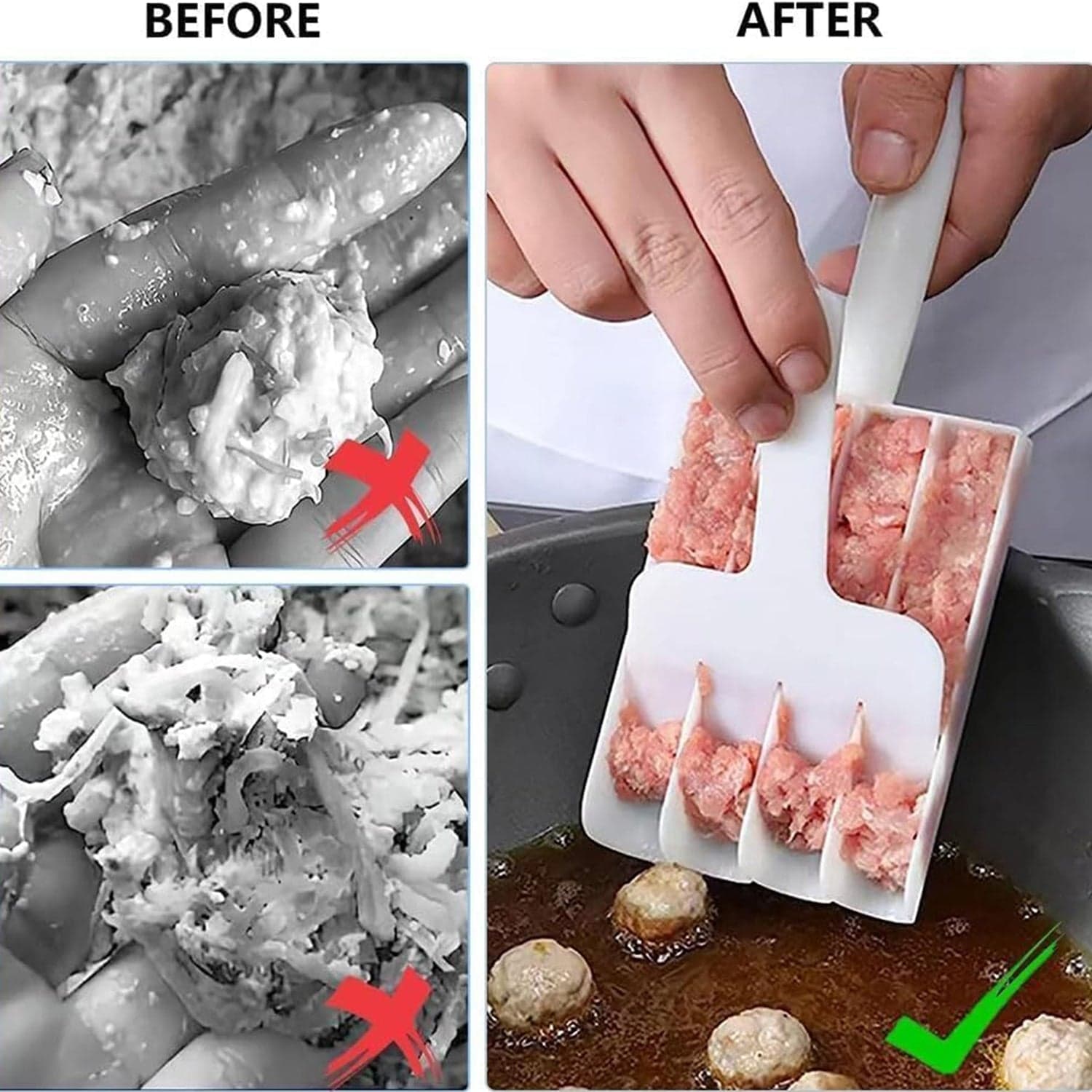 Gujia & Meatball Maker Set Easily Shape Meatballs Maker (1Pc) thumbnail 8