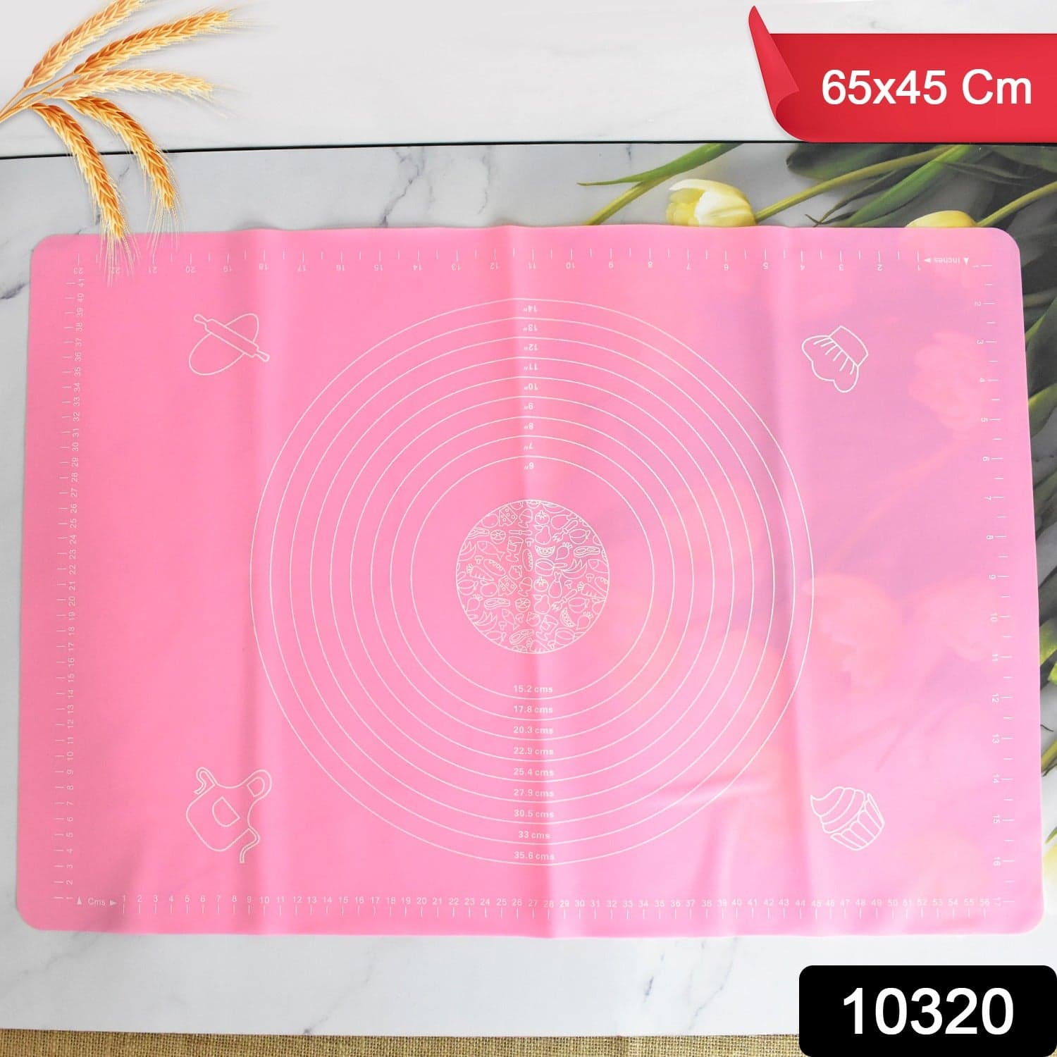 Rolling Baking Mat with Measurements (65—45 Cm / 1 Pc) thumbnail 2