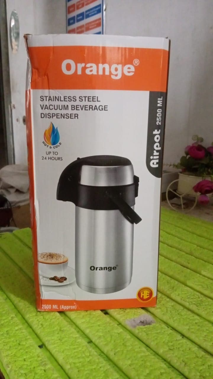 Beverage Dispenser Stainless Steel for Serving Tea and Coffee, Thermos steel (2500 ML) thumbnail 10
