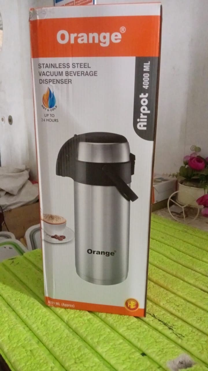 Beverage Dispenser Stainless Steel for Serving Tea and Coffee, Thermos steel (4000 ML) thumbnail 7