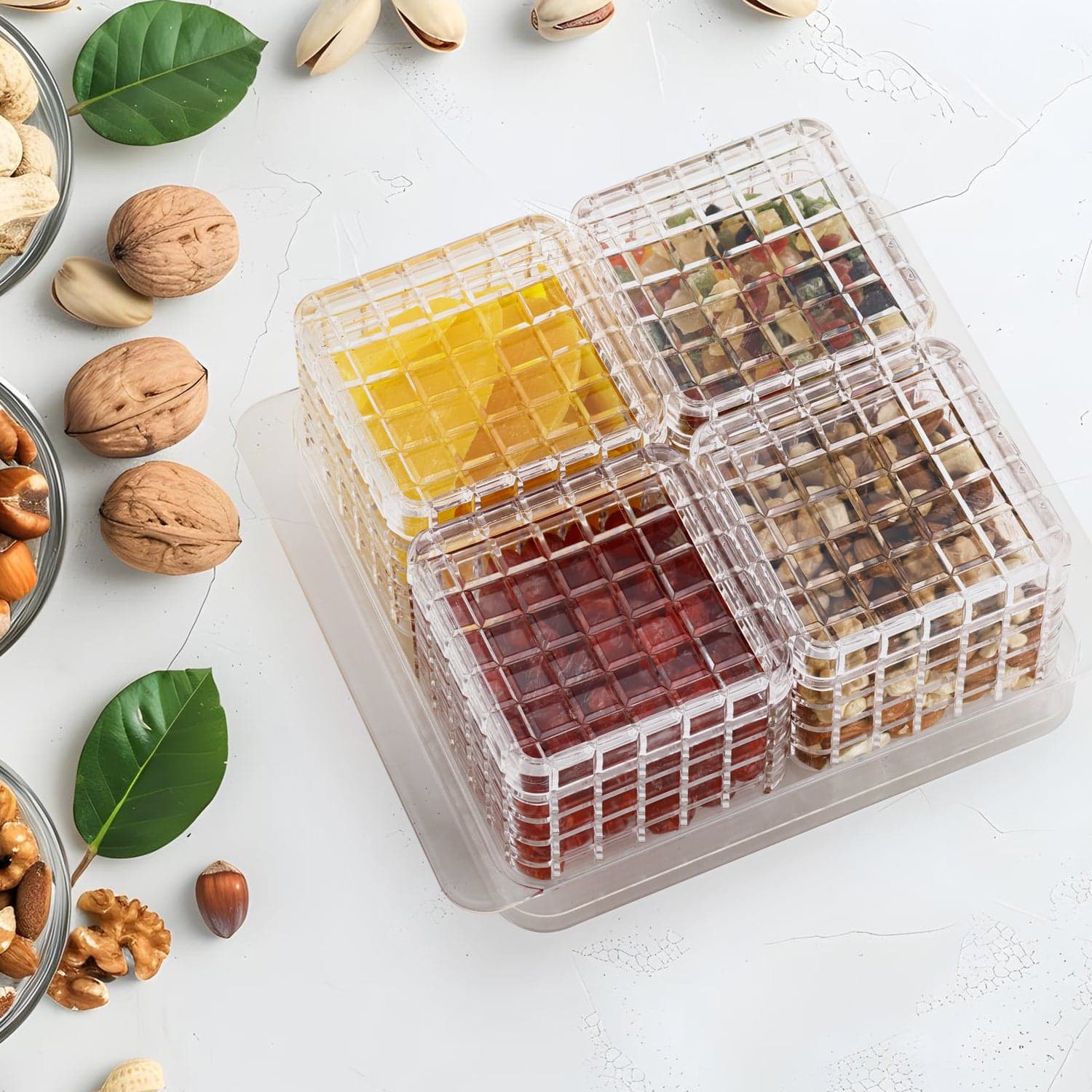 Ganesh Multipurpose Gift Set, Dry fruit (4 Pcs Set / With Tray) thumbnail 4