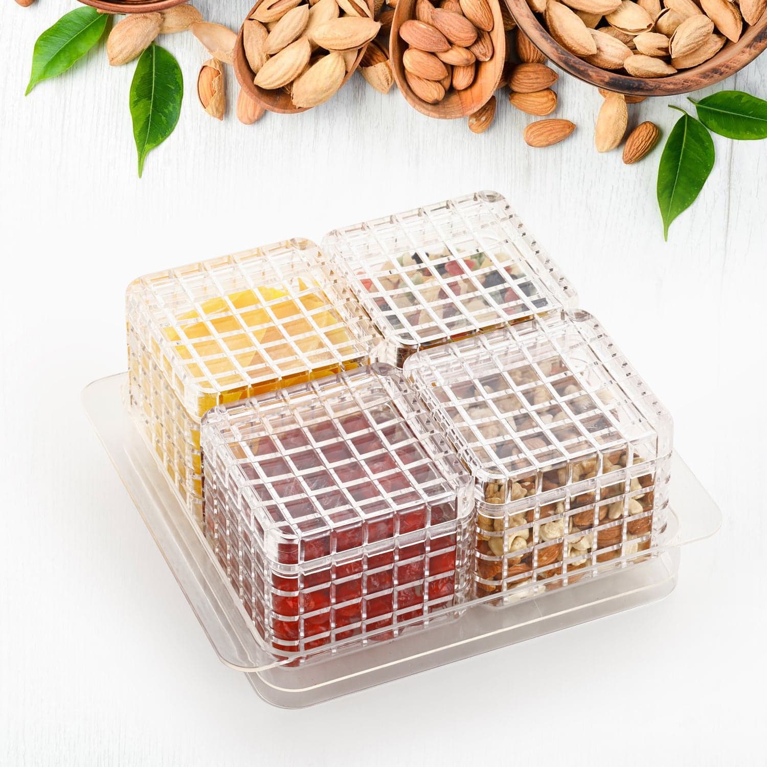 Ganesh Multipurpose Gift Set, Dry fruit (4 Pcs Set / With Tray) thumbnail 6