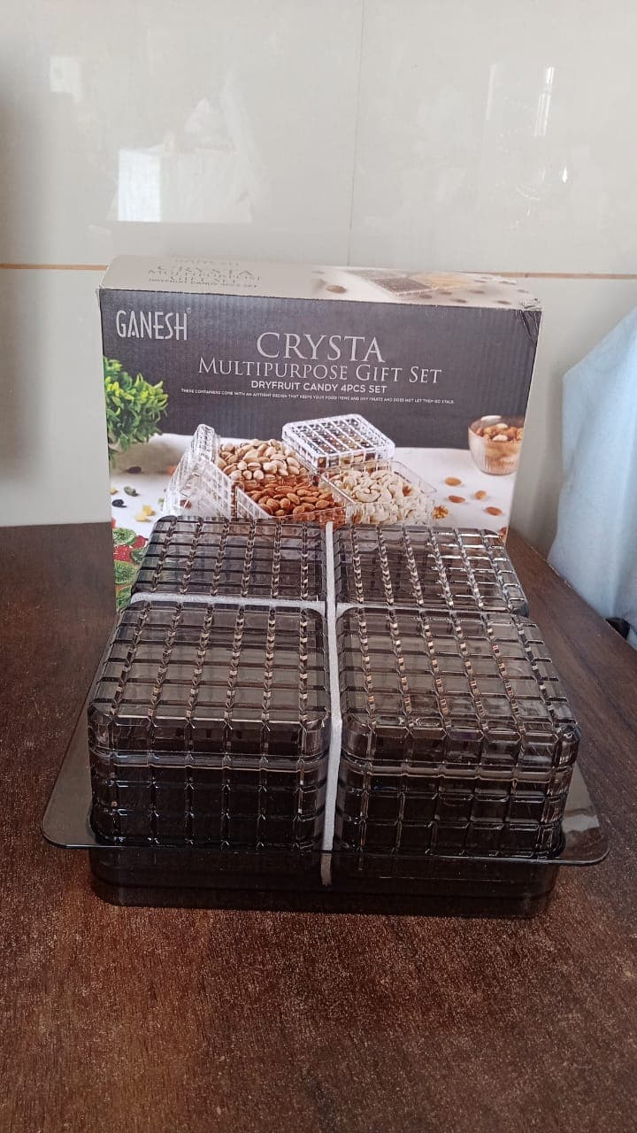 Ganesh Multipurpose Gift Set, Dry fruit (4 Pcs Set / With Tray) thumbnail 8