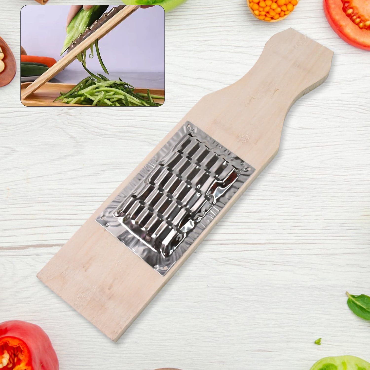 Vegetable Shredder Slicer Fry Cheese Grater Food Vegetables Kitchen thumbnail 1